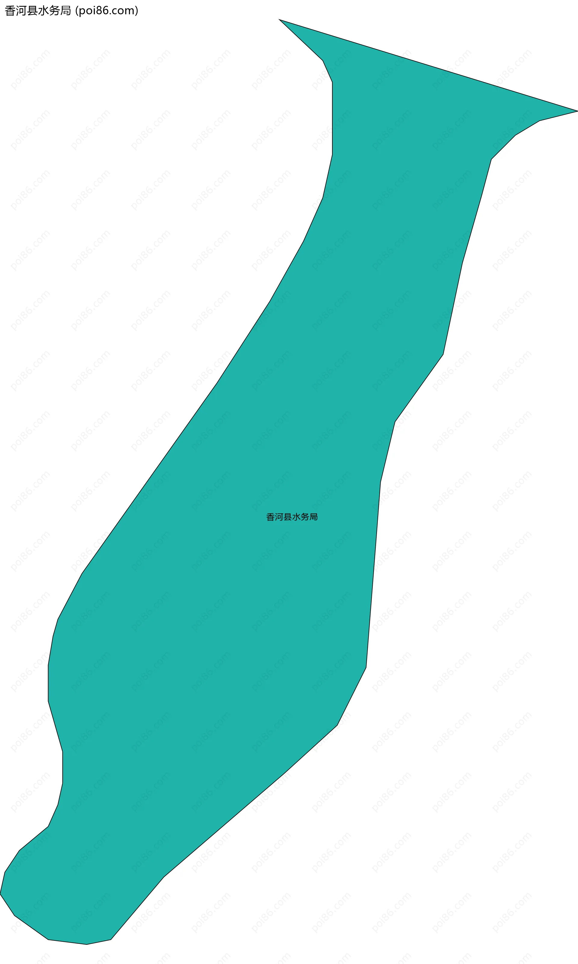 香河县水务局边界地图