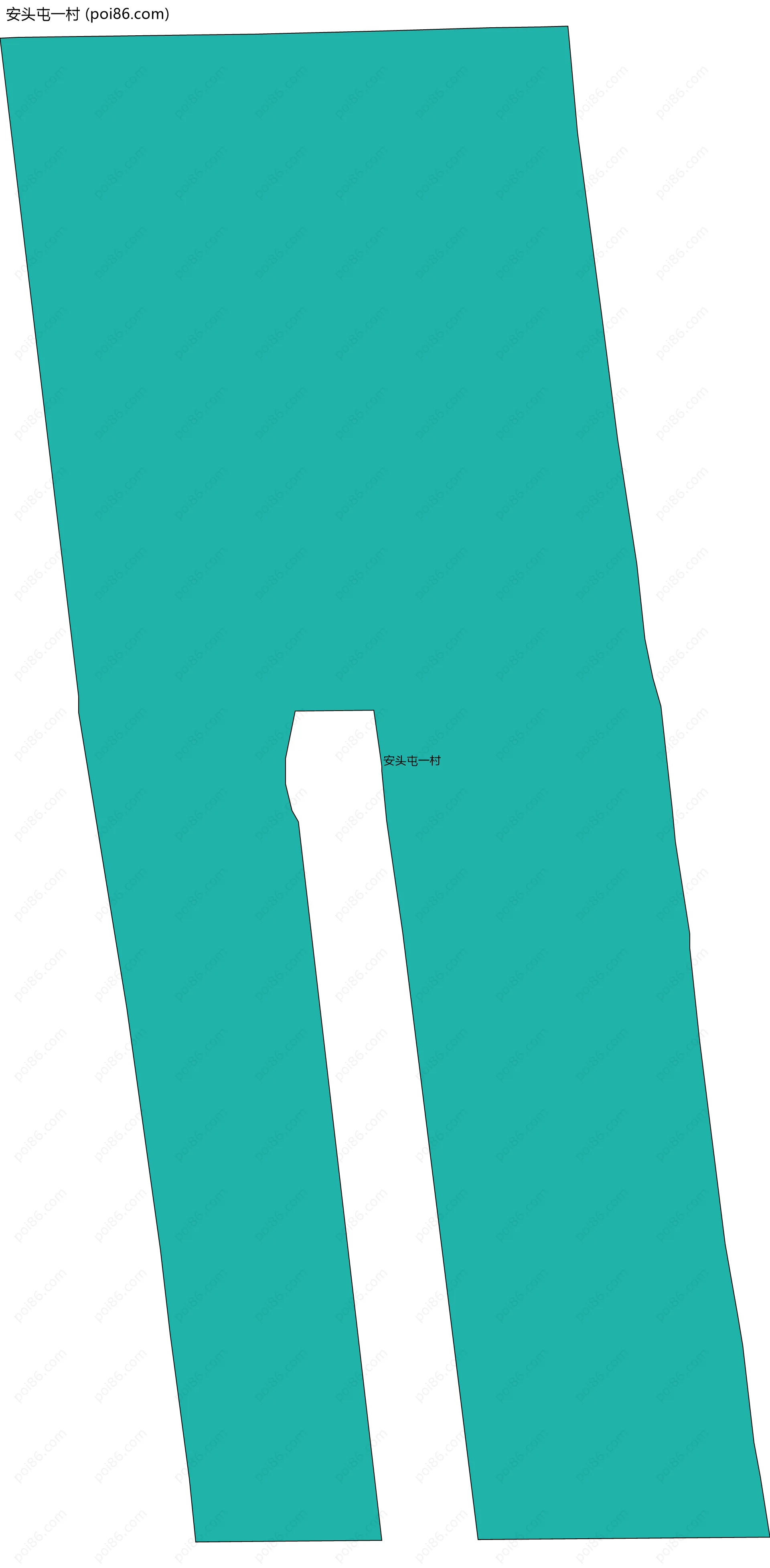 安头屯一村边界地图