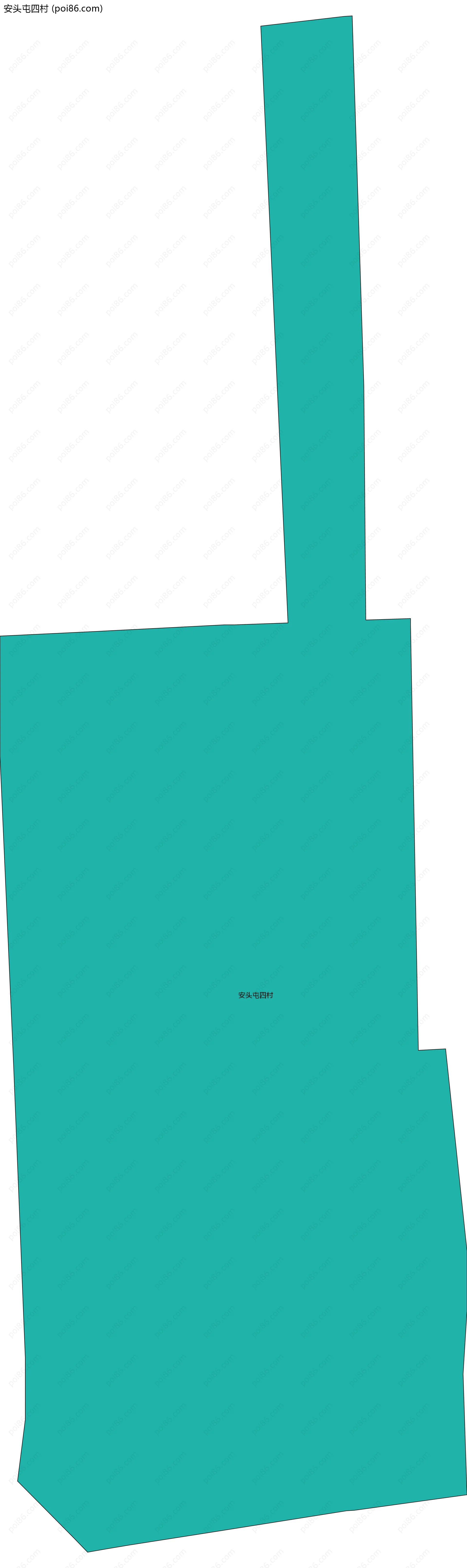 安头屯四村边界地图