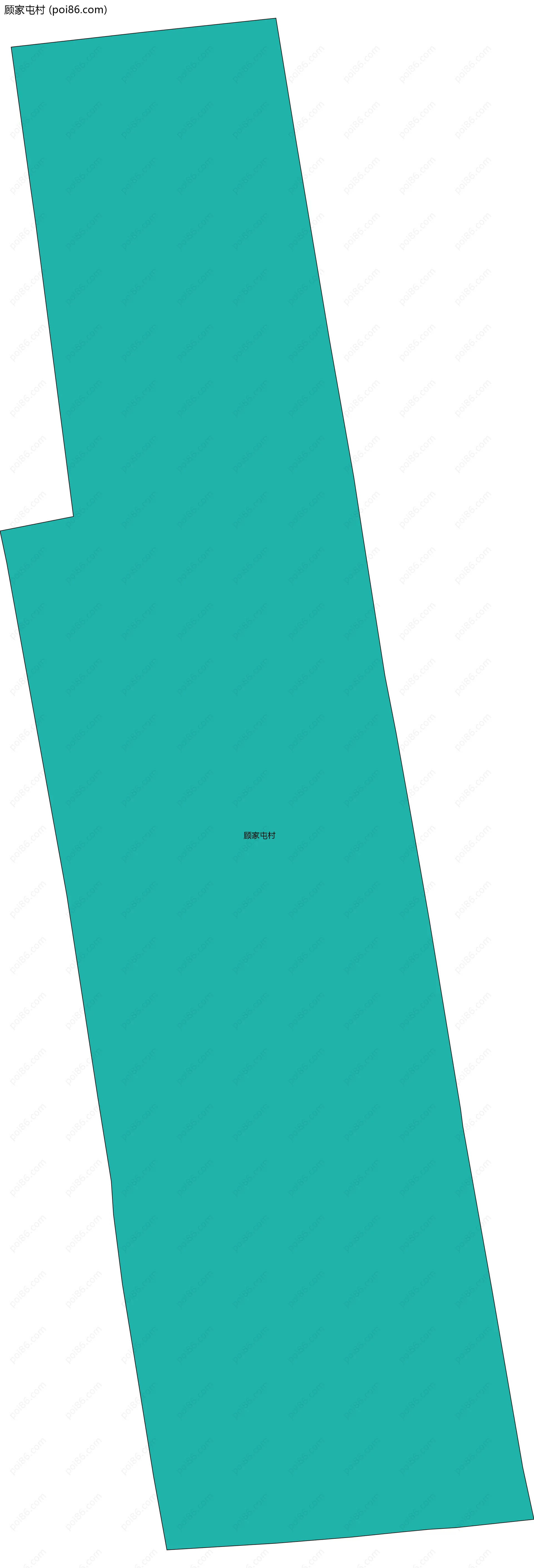 顾家屯村边界地图