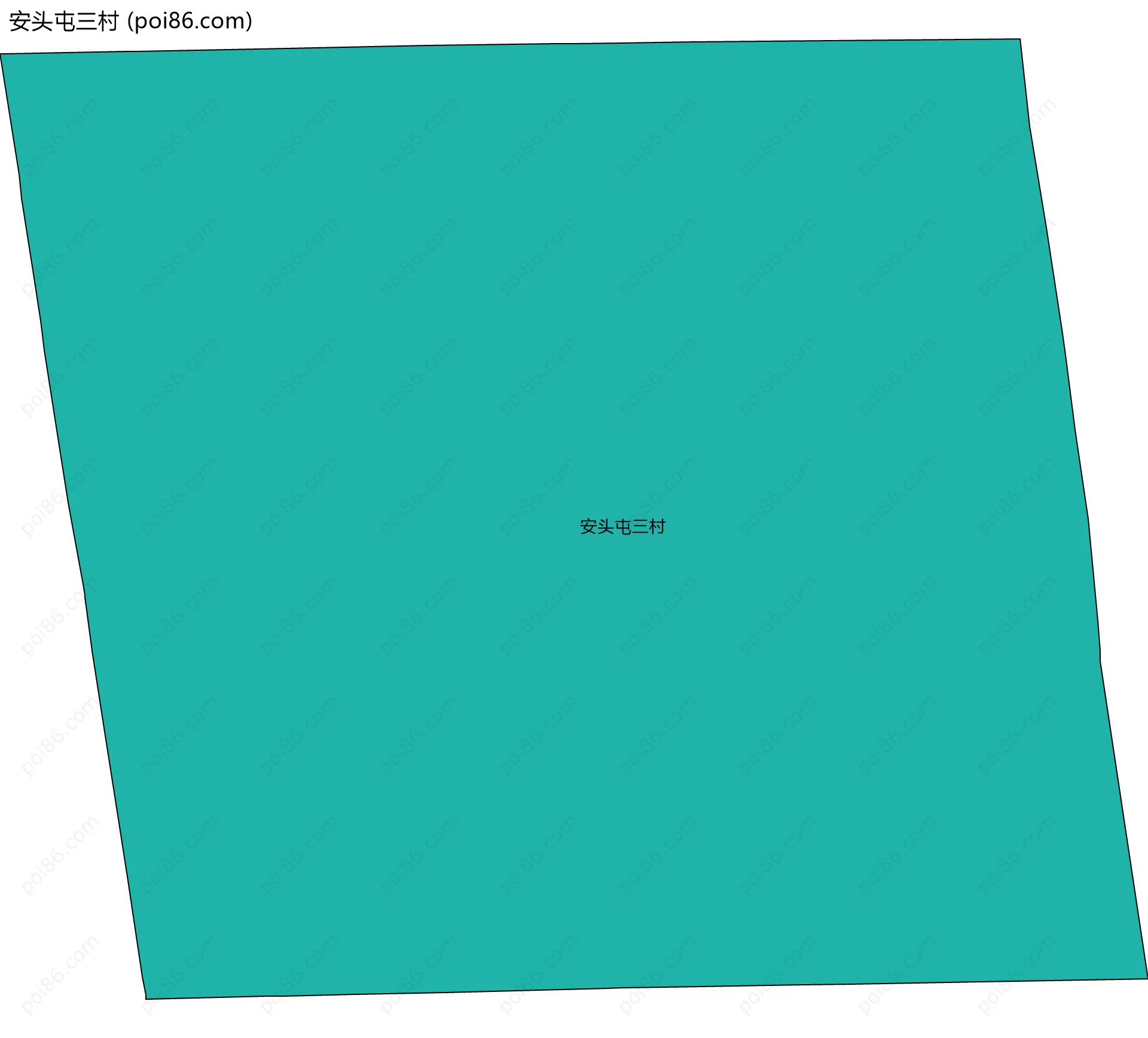 安头屯三村边界地图