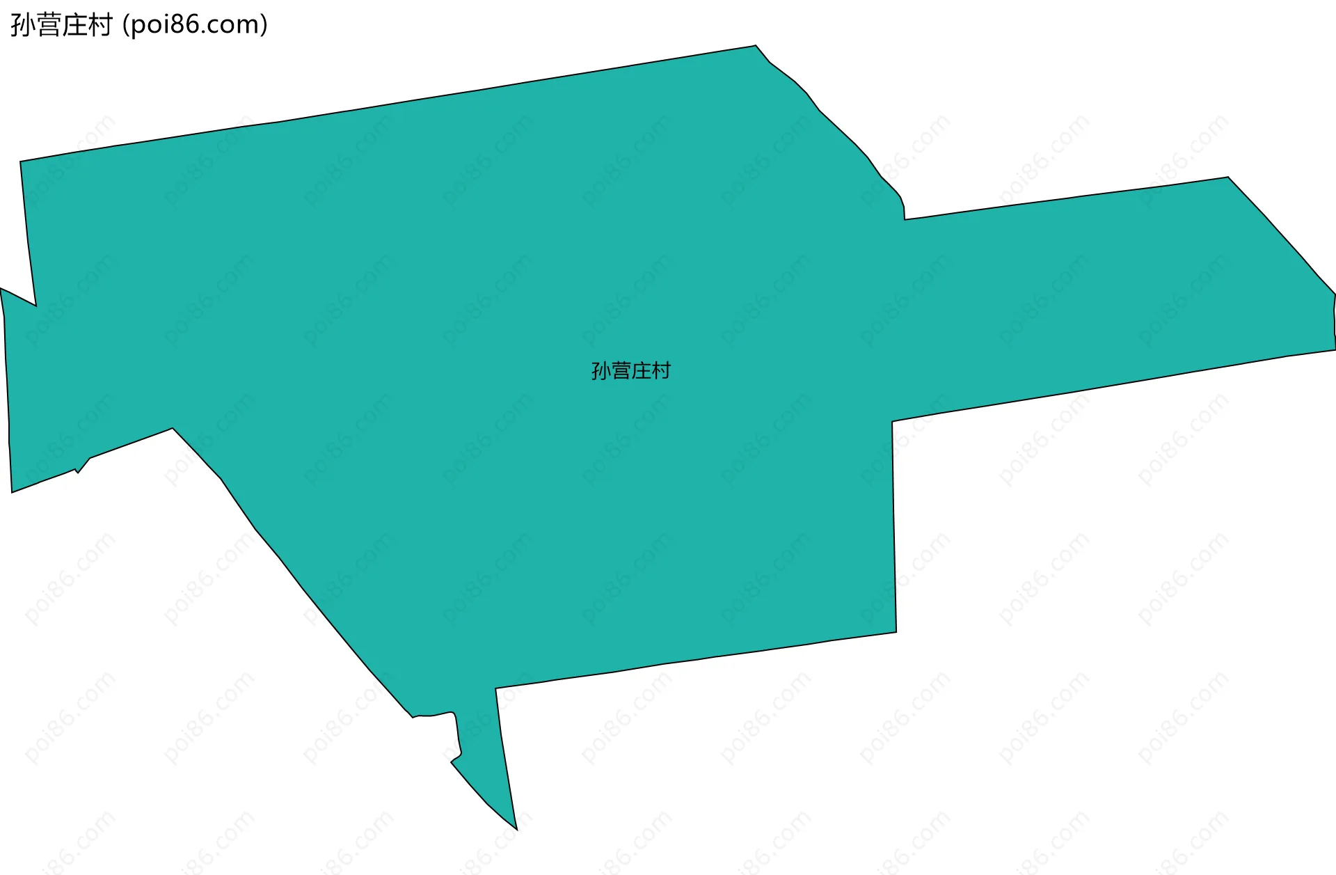 孙营庄村边界地图