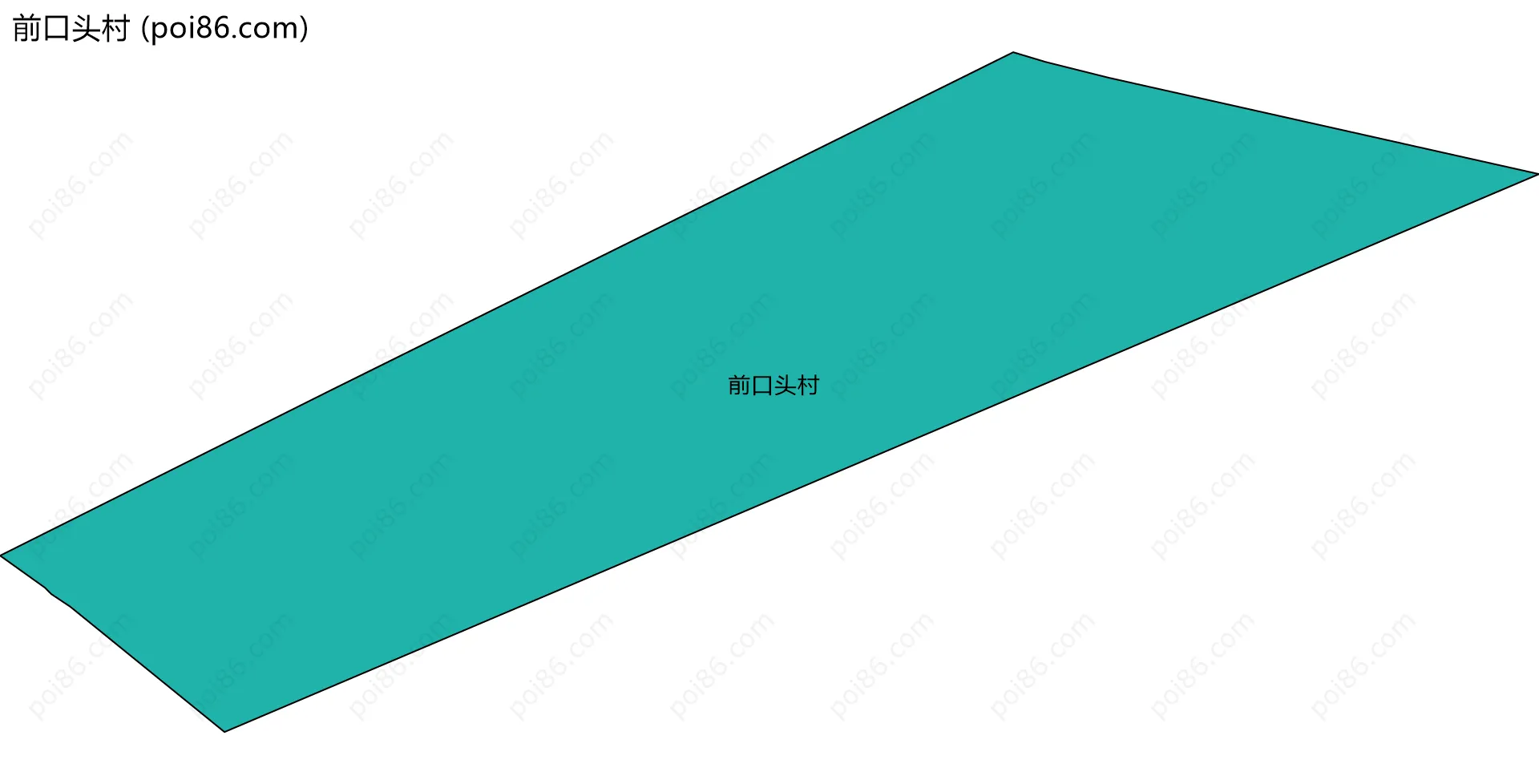 前口头村边界地图