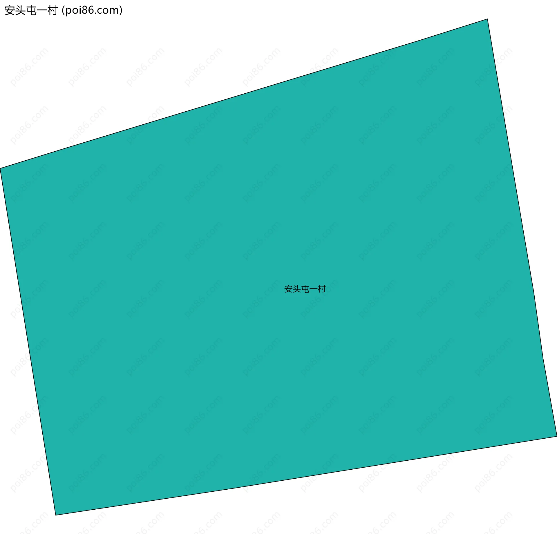 安头屯一村边界地图