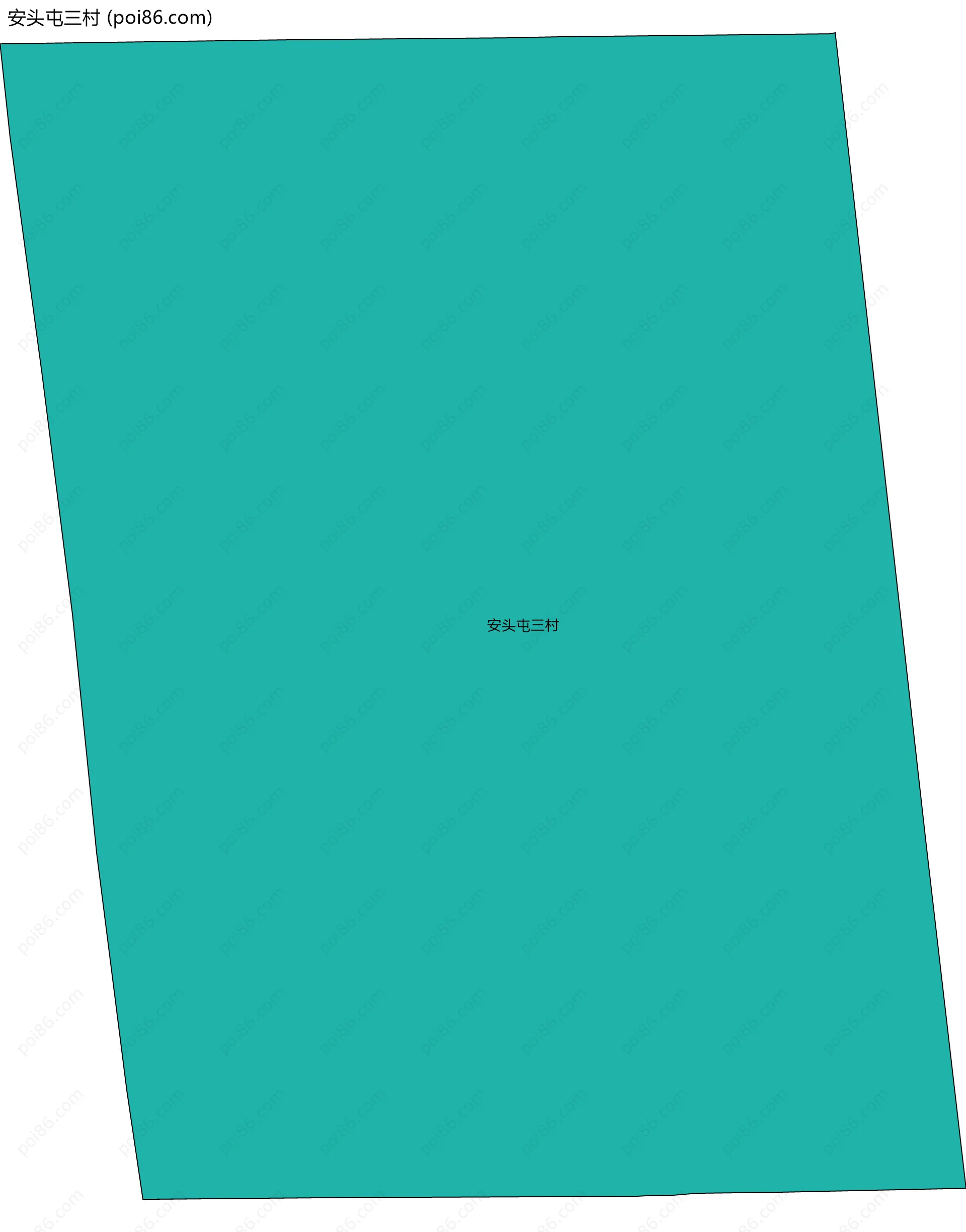 安头屯三村边界地图