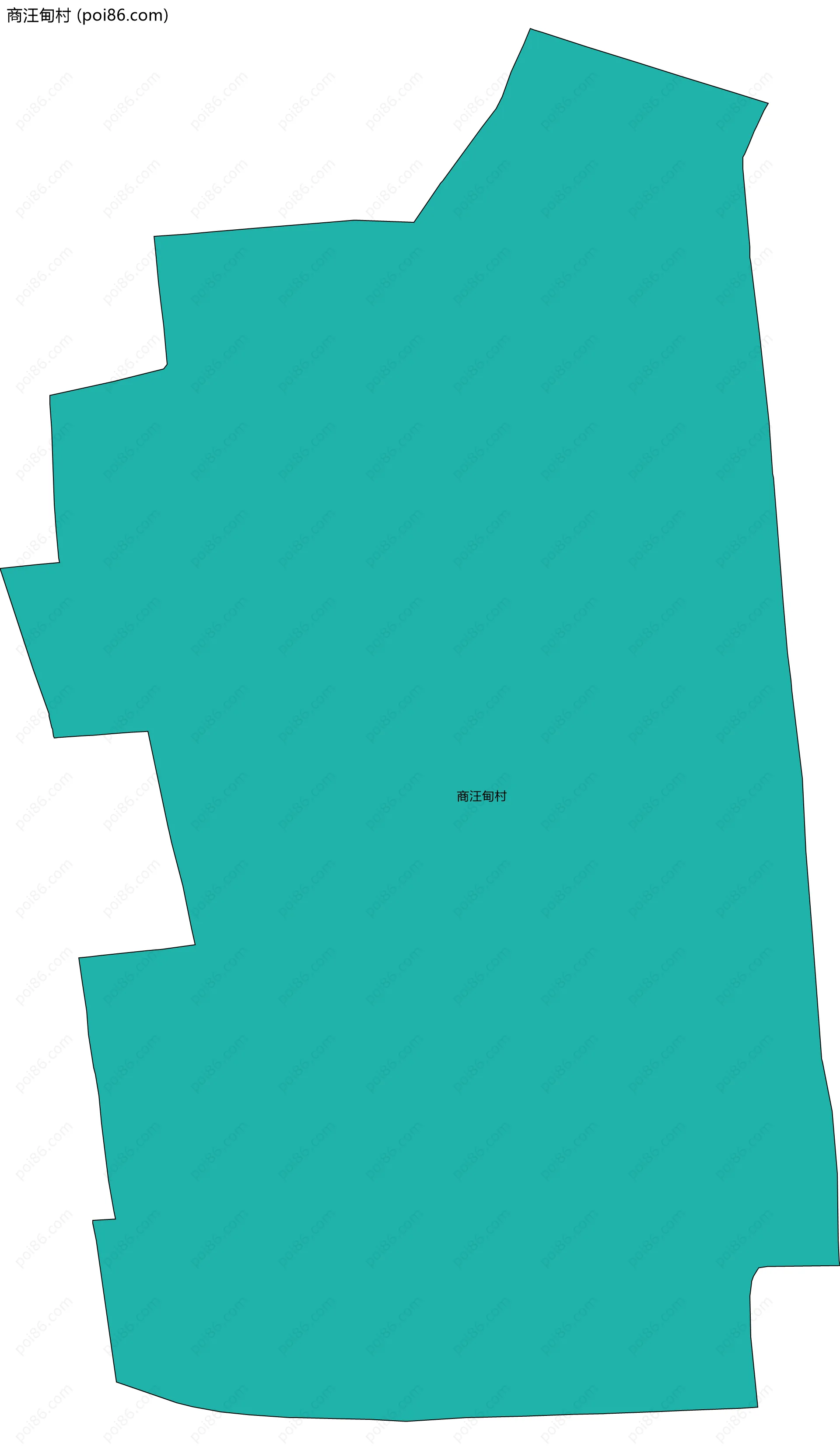 商汪甸村边界地图