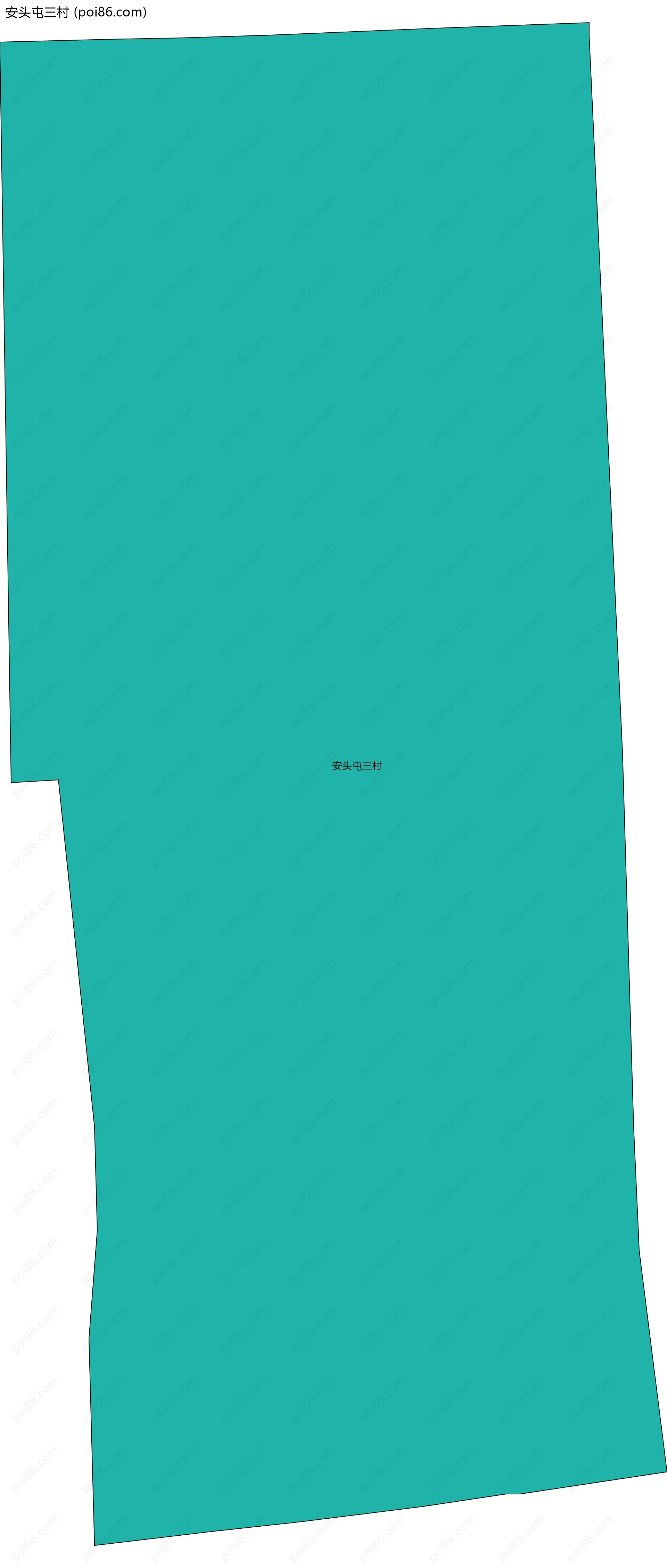 安头屯三村边界地图