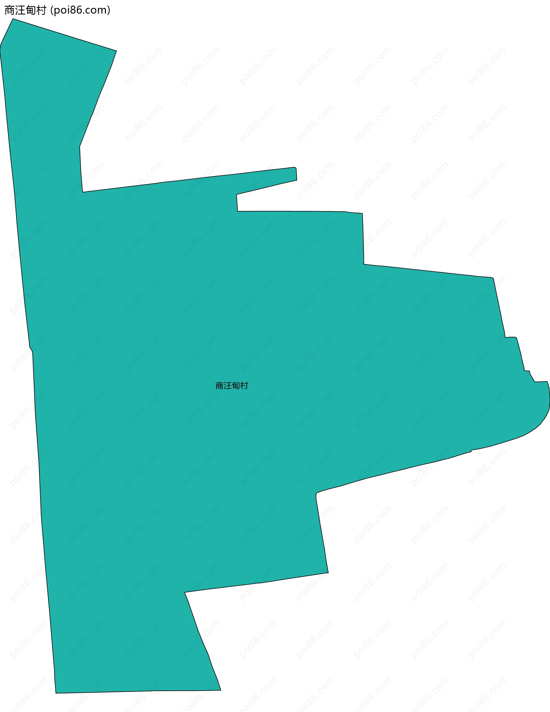 商汪甸村边界地图