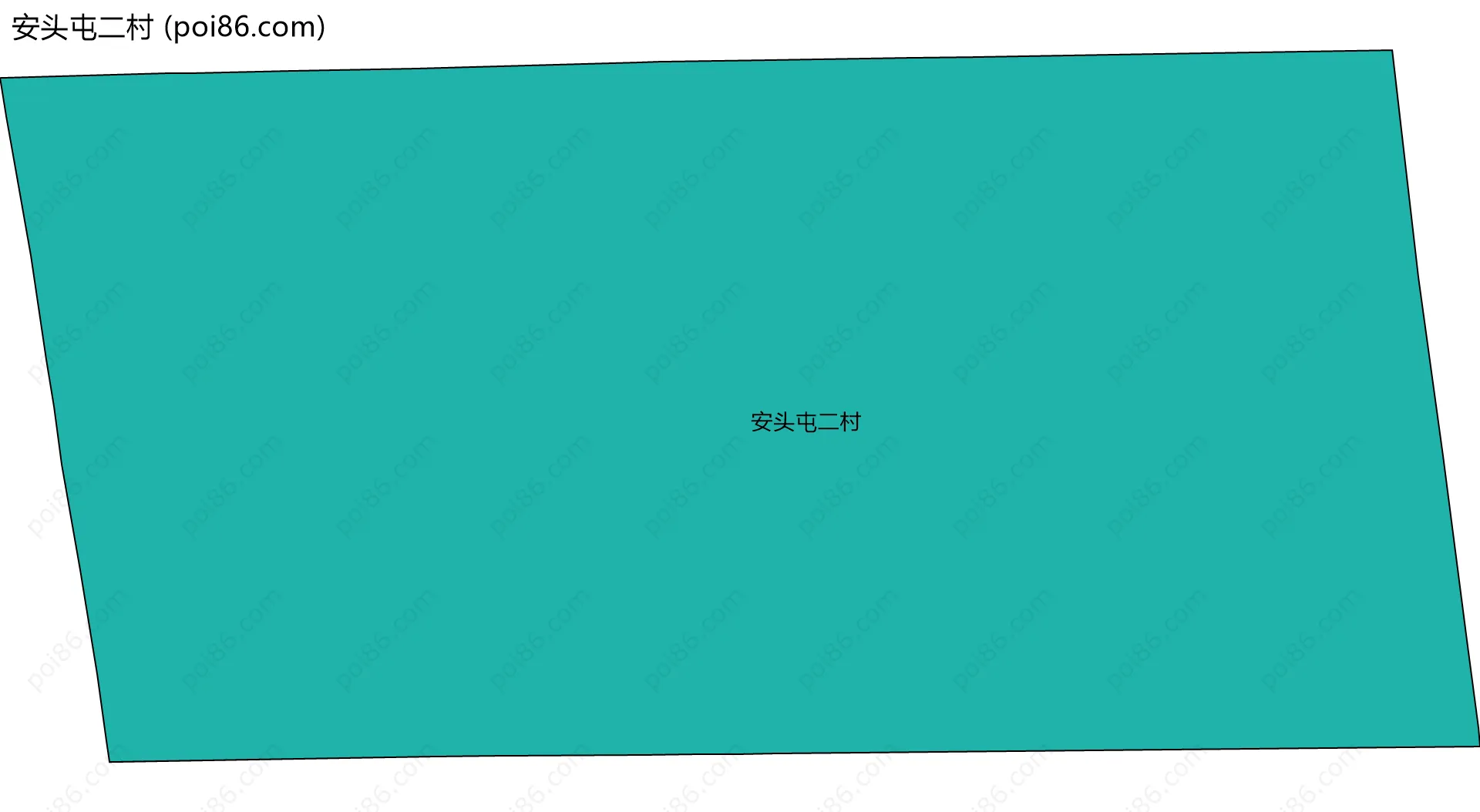 安头屯二村边界地图