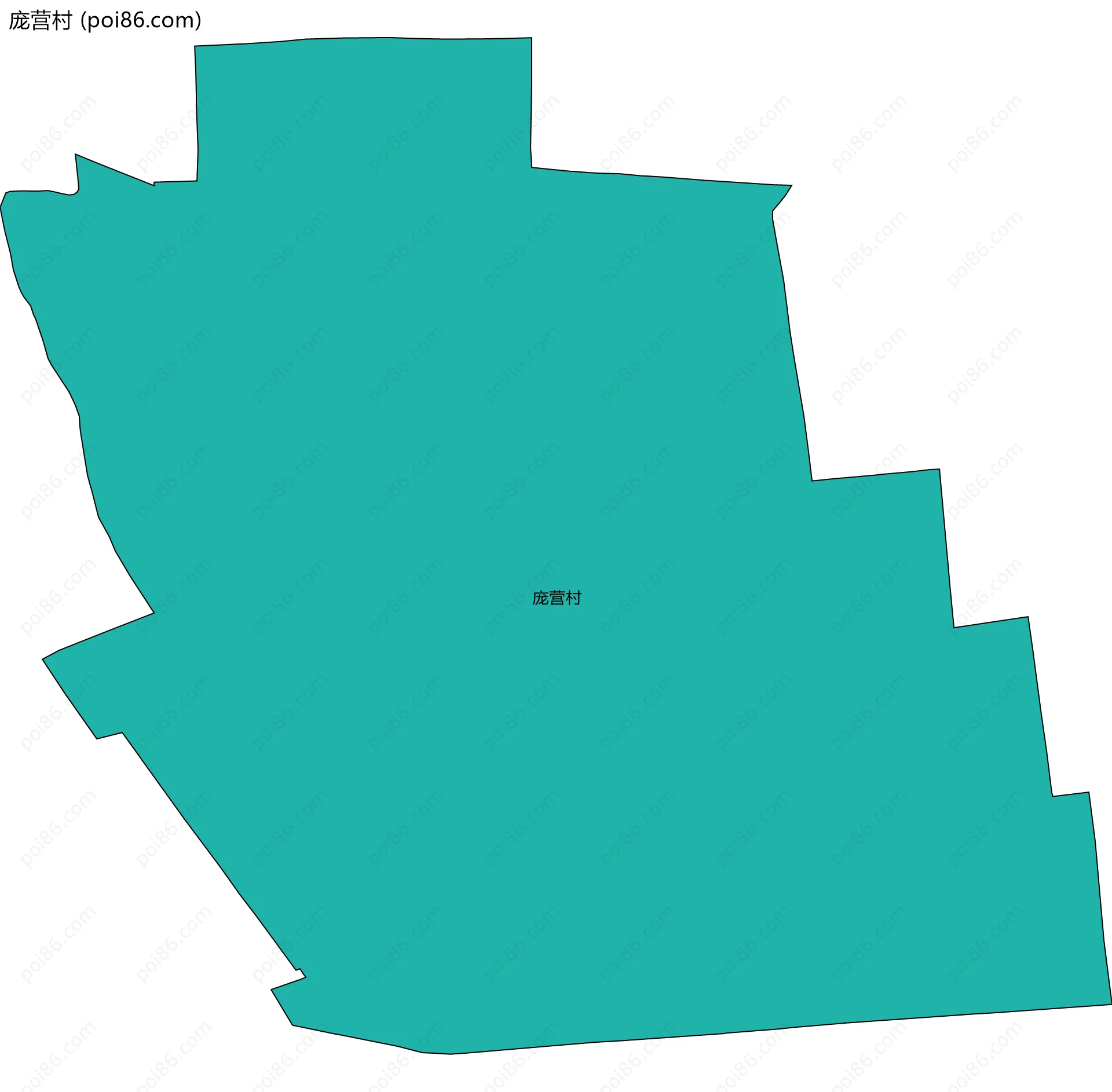 庞营村边界地图