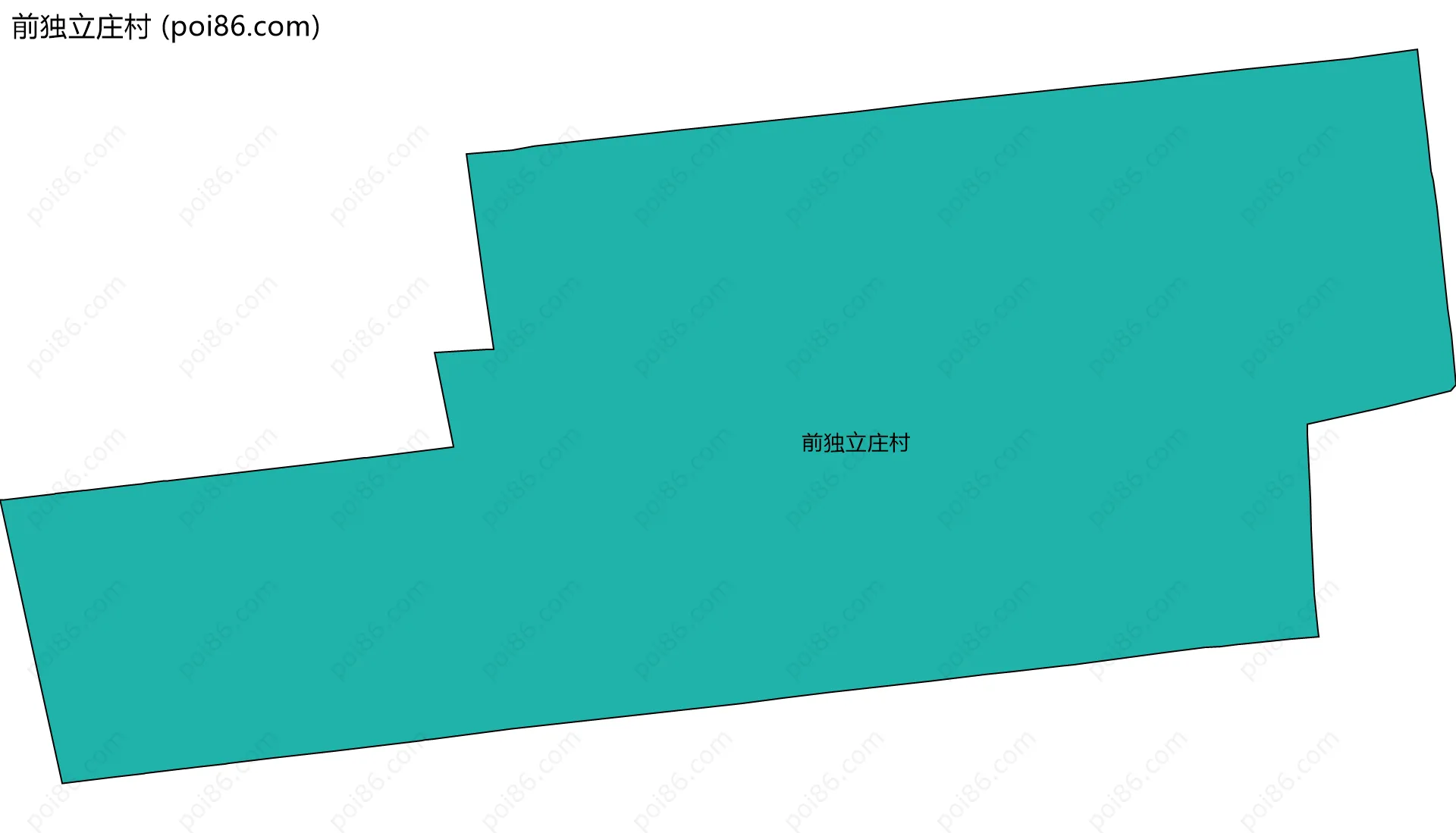 前独立庄村边界地图
