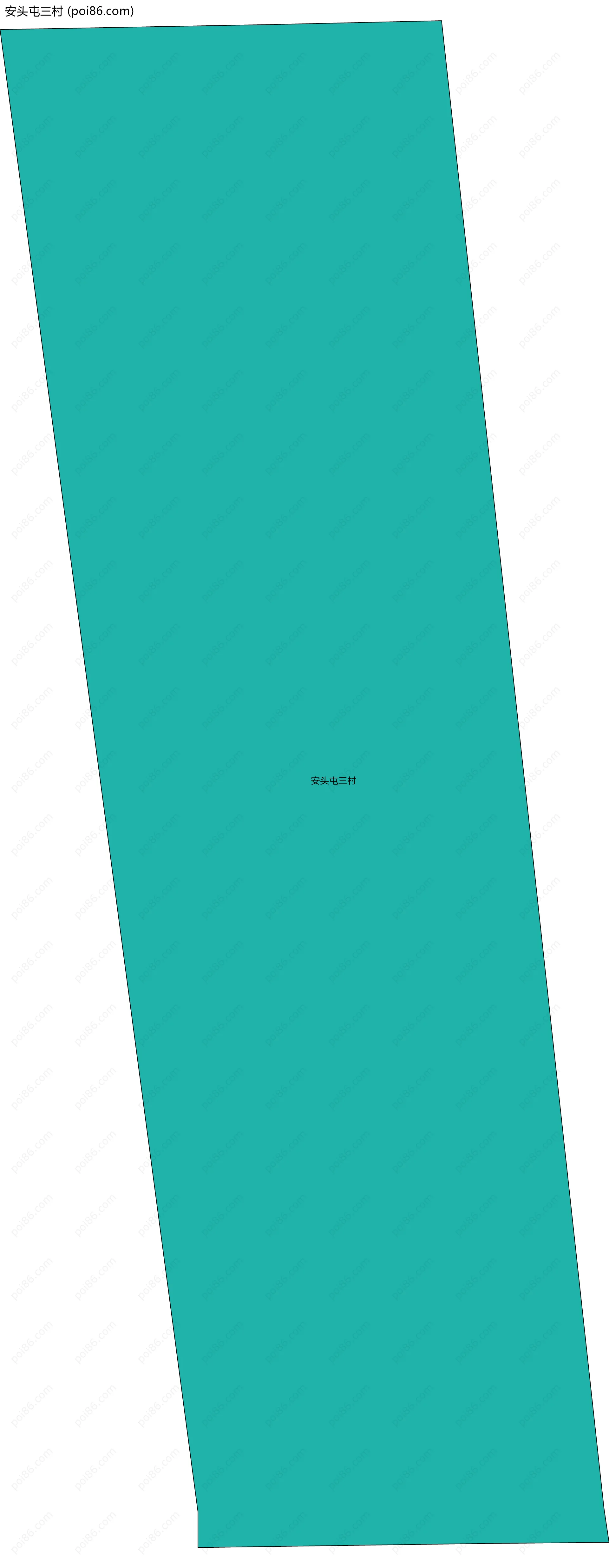 安头屯三村边界地图