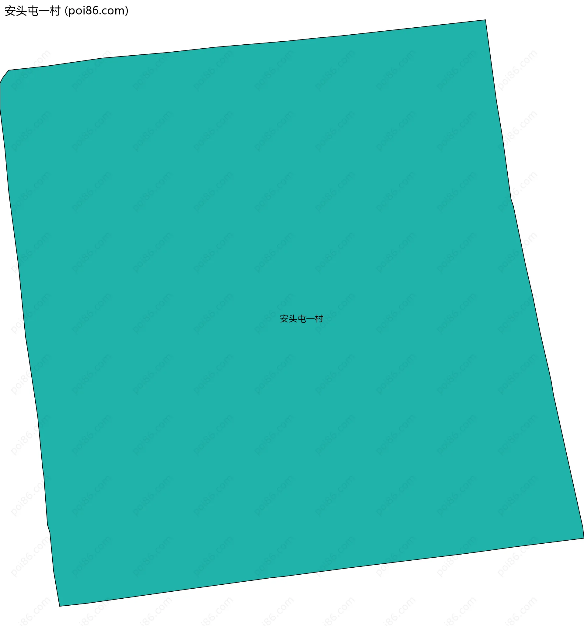 安头屯一村边界地图