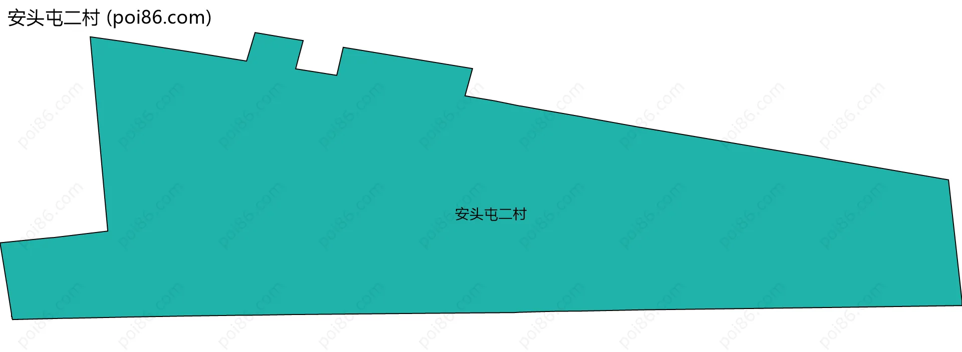 安头屯二村边界地图