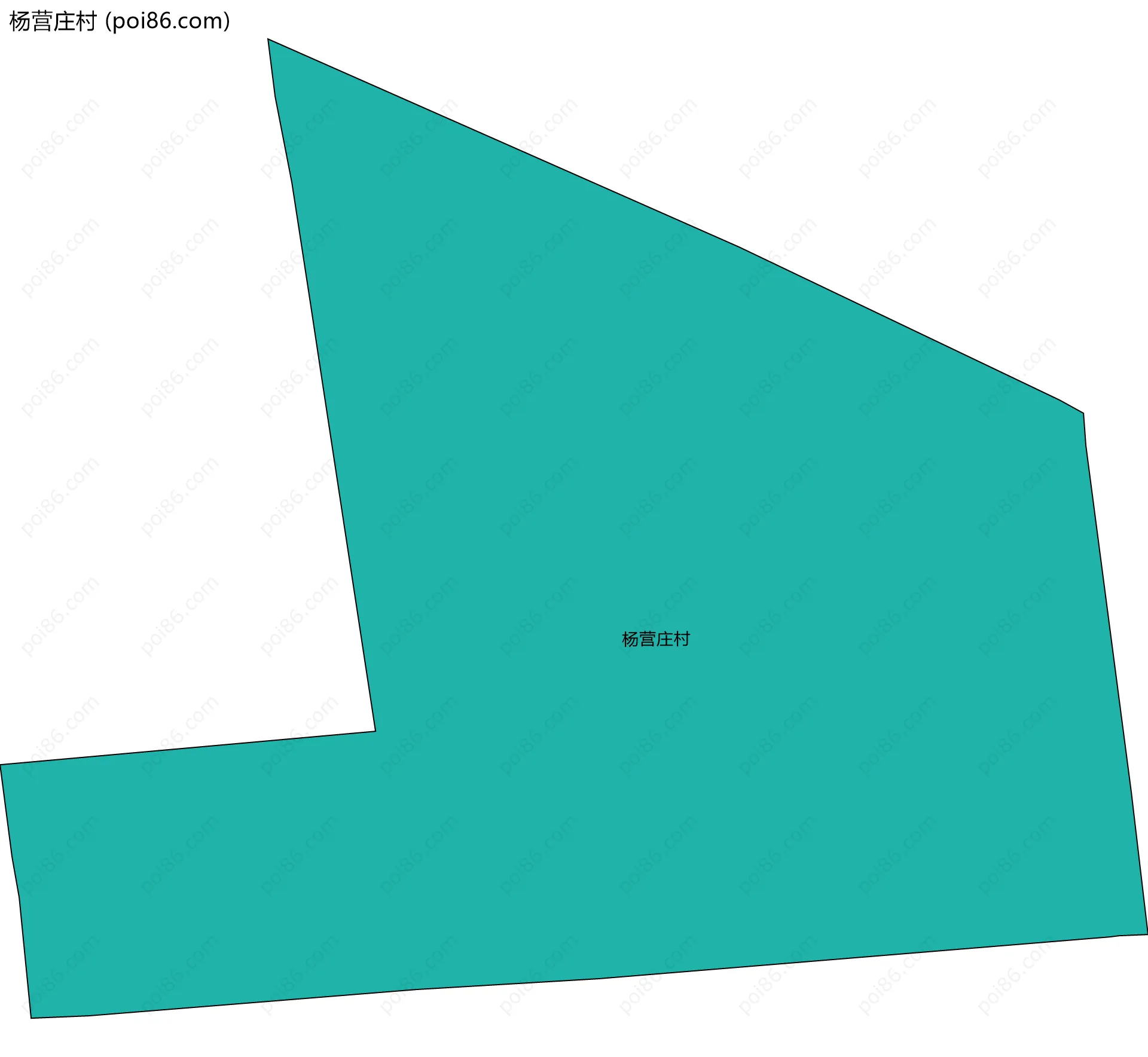 杨营庄村边界地图