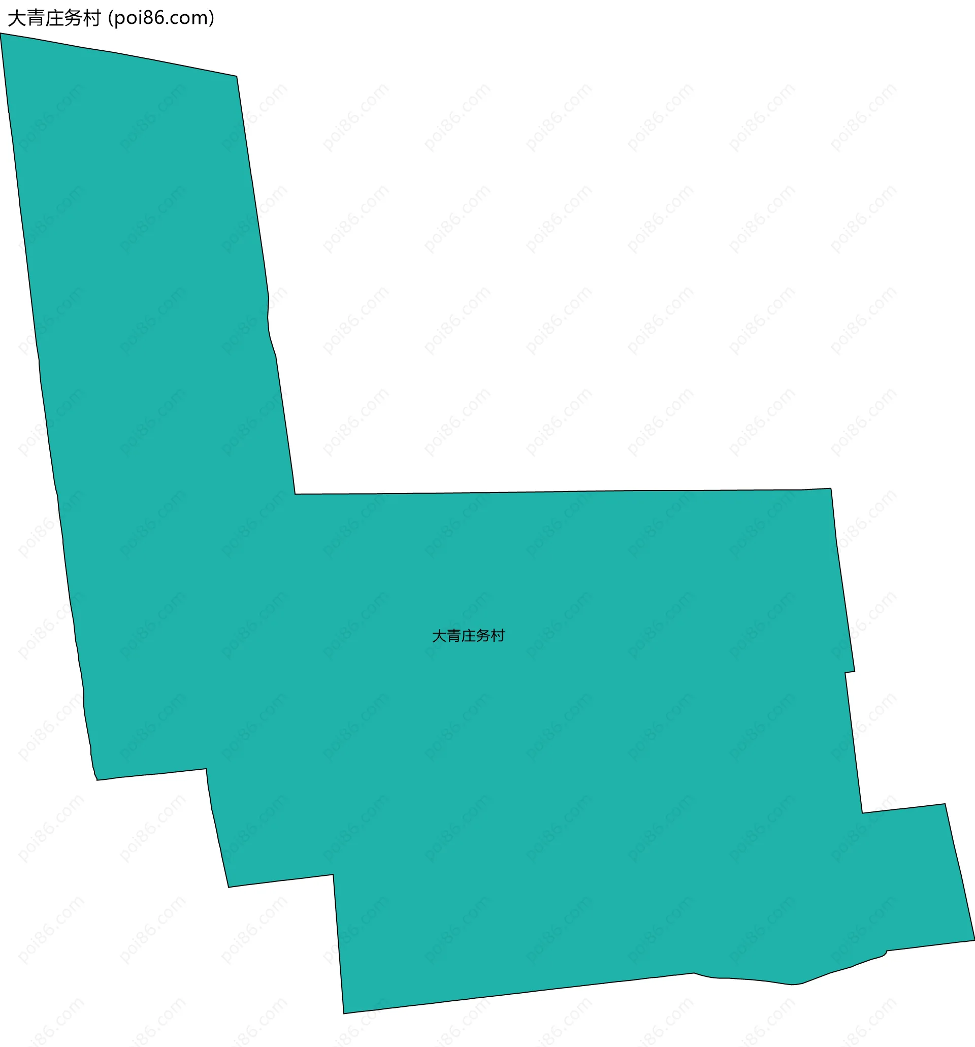 大青庄务村边界地图
