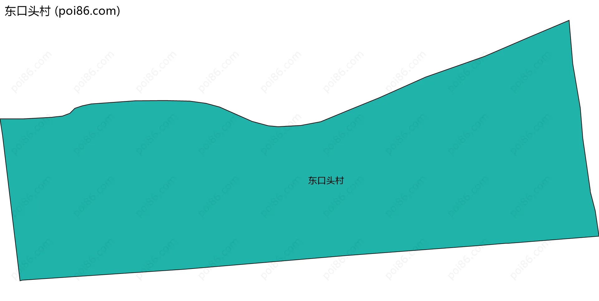 东口头村边界地图