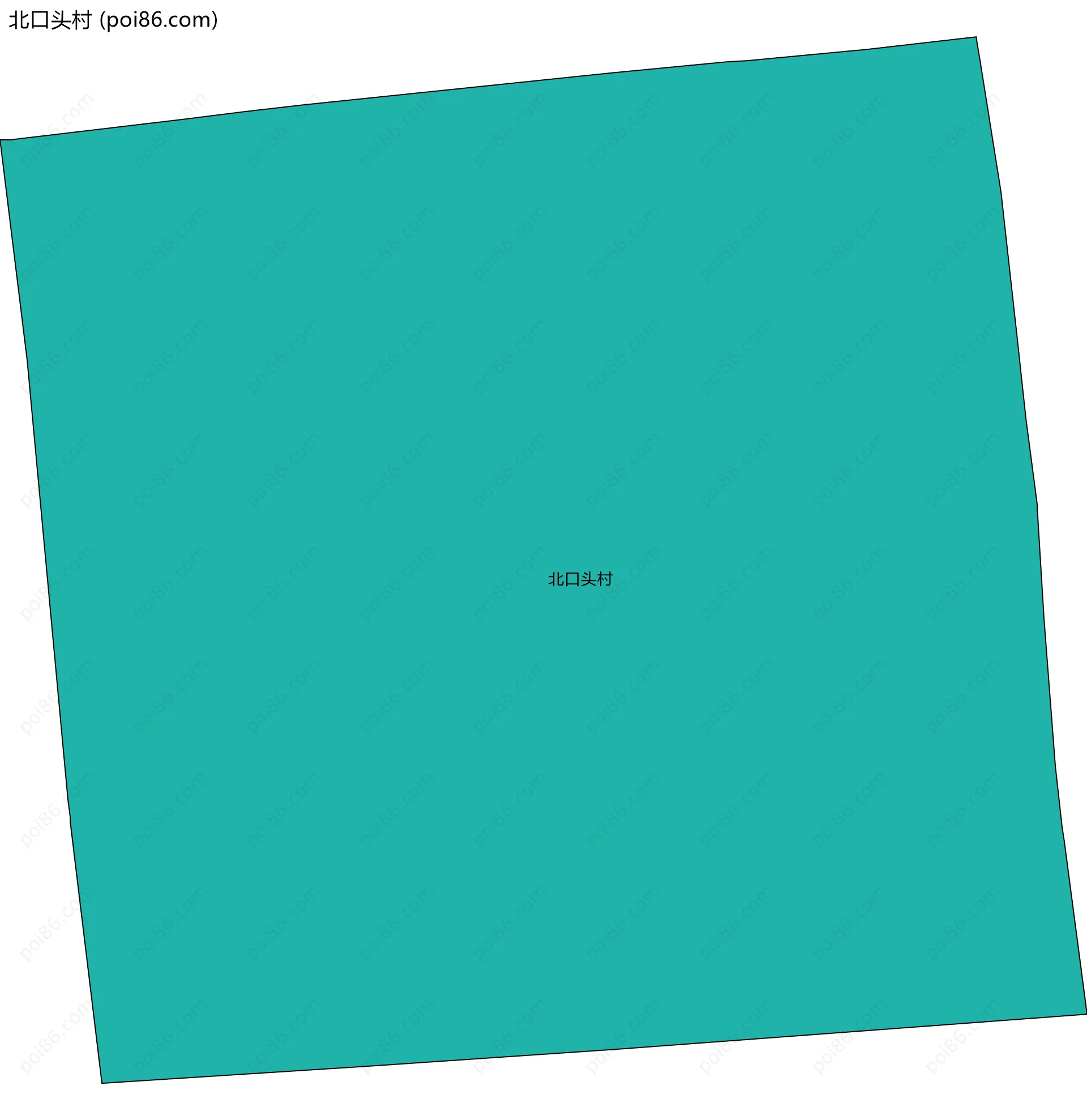 北口头村边界地图