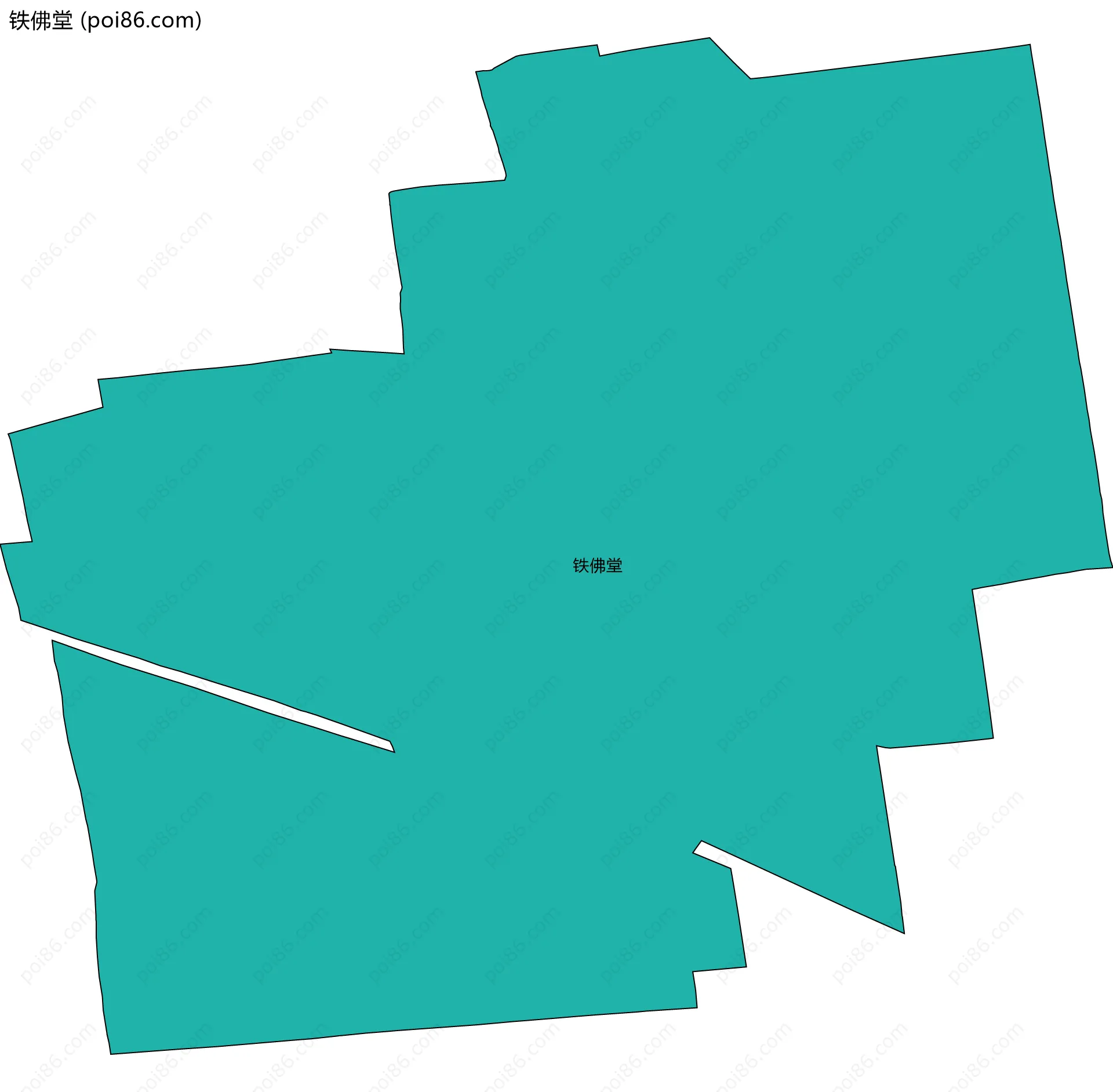 铁佛堂边界地图