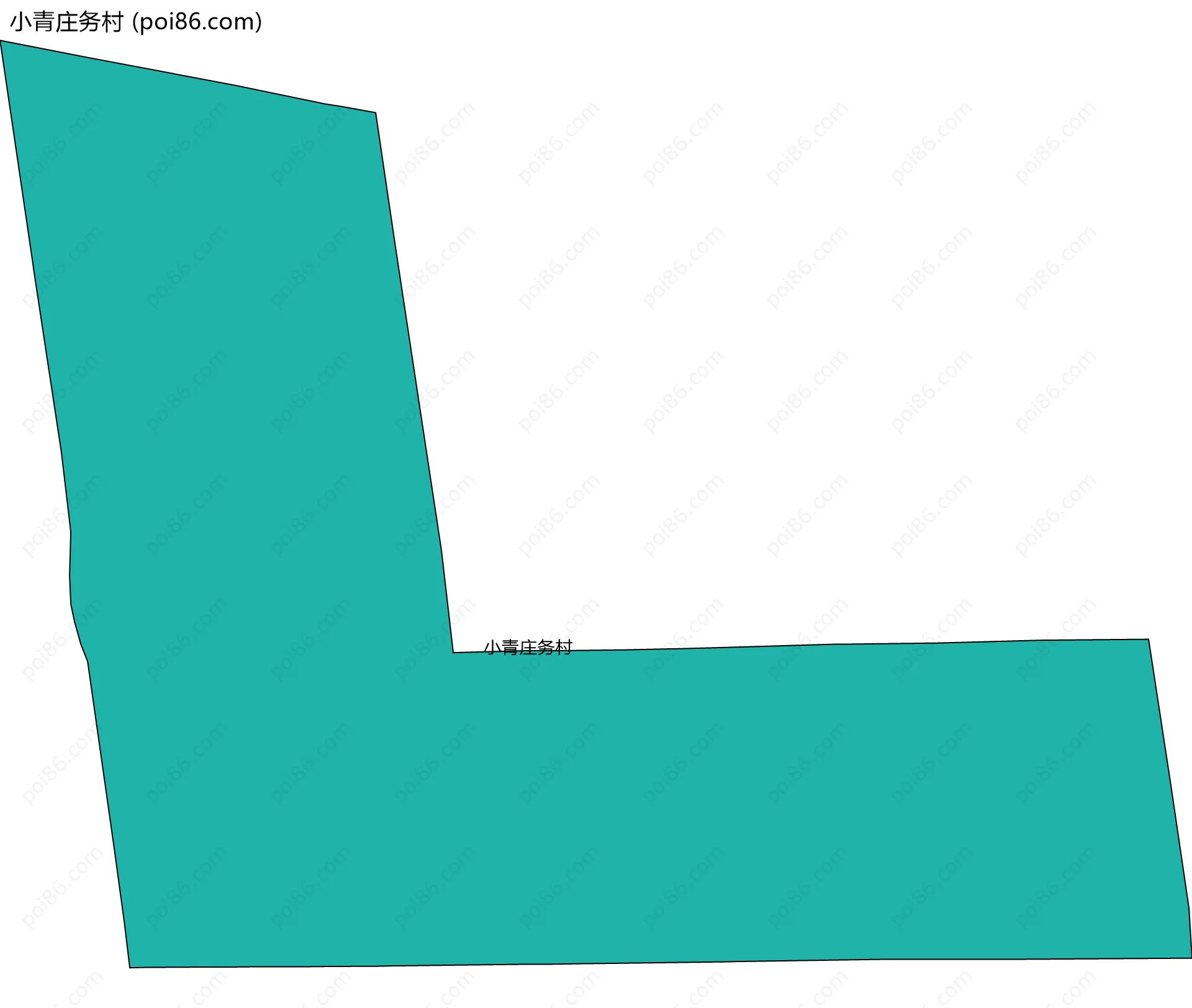小青庄务村边界地图