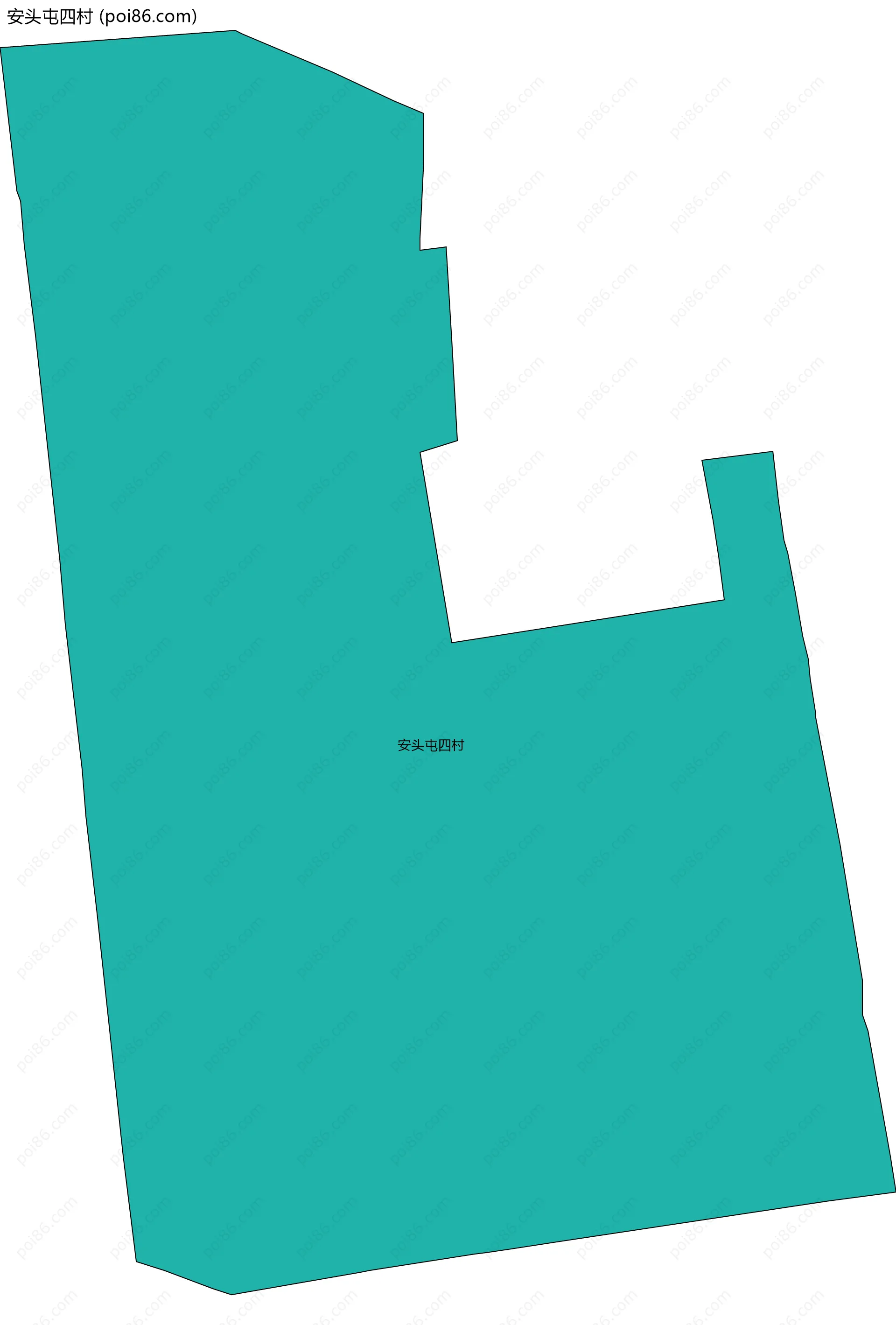 安头屯四村边界地图