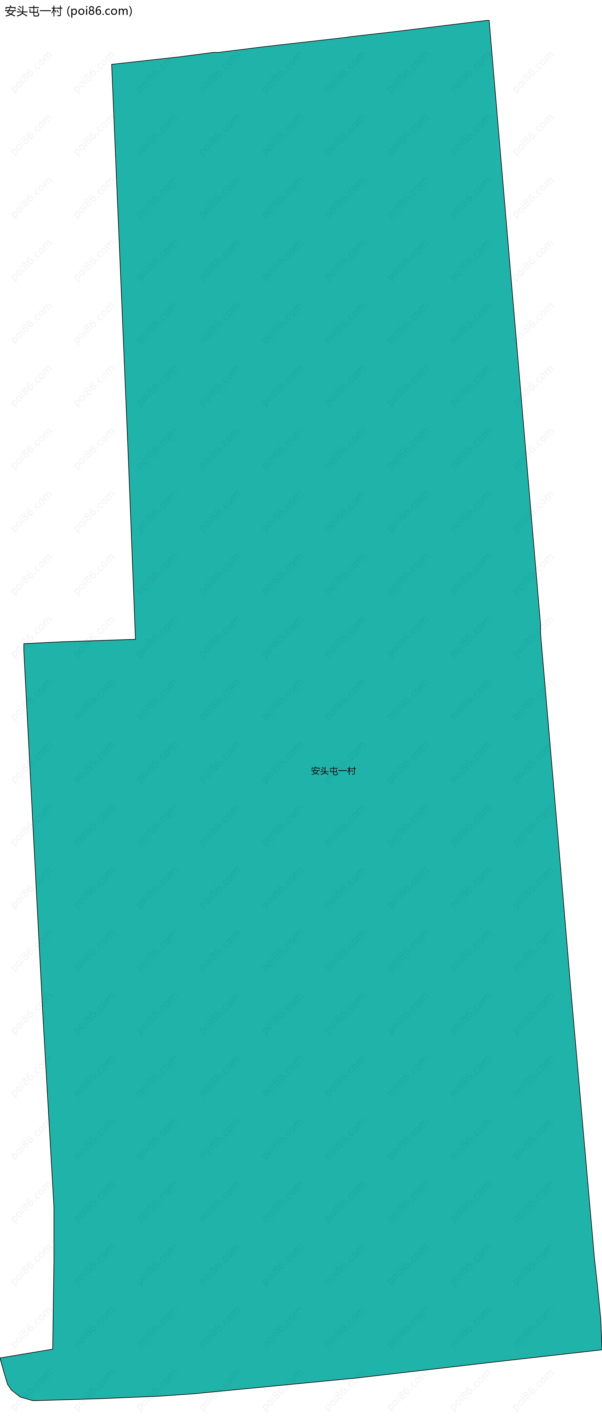 安头屯一村边界地图