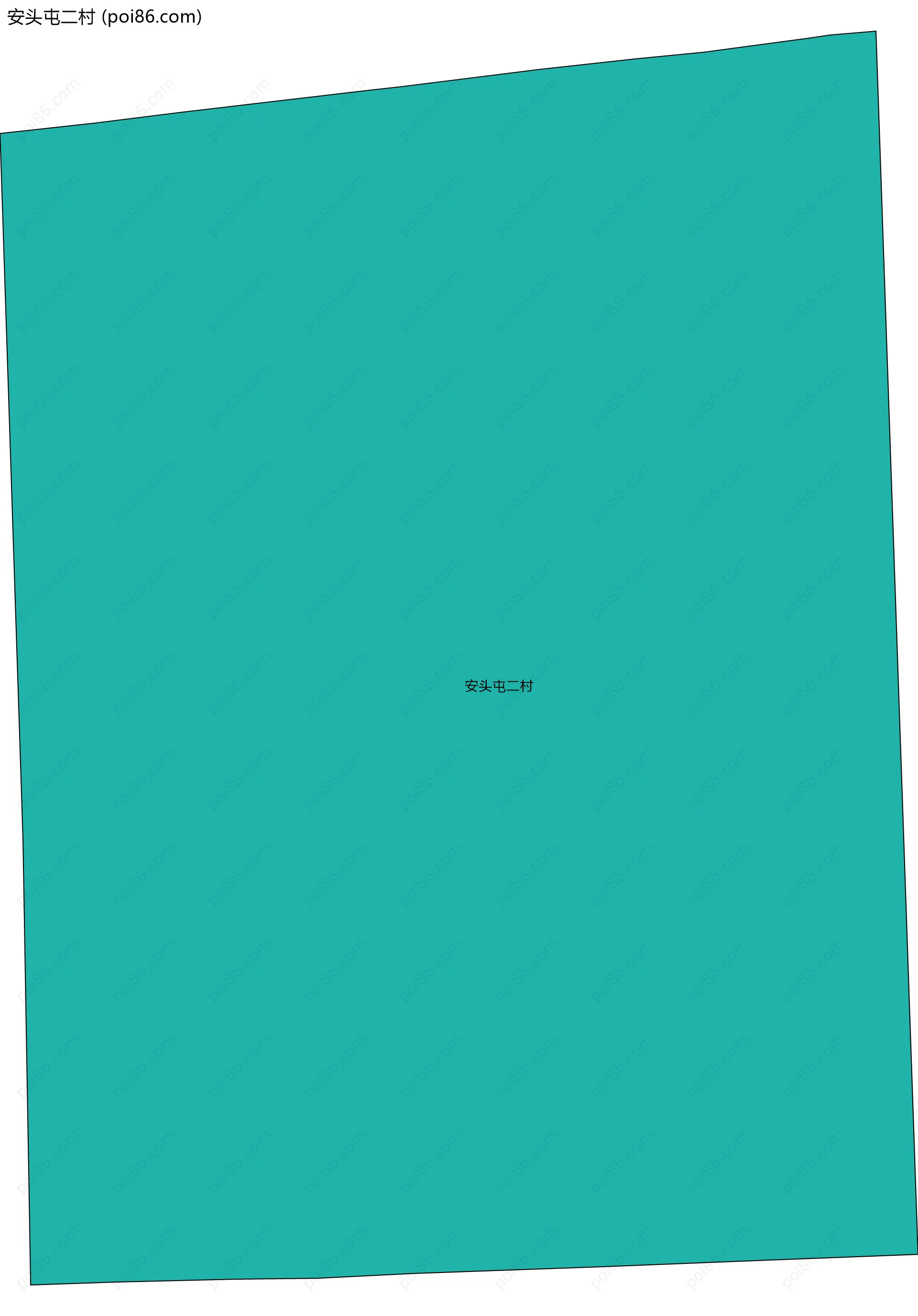 安头屯二村边界地图