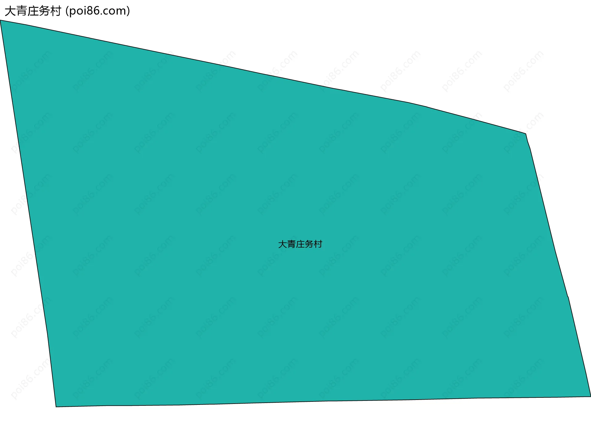 大青庄务村边界地图