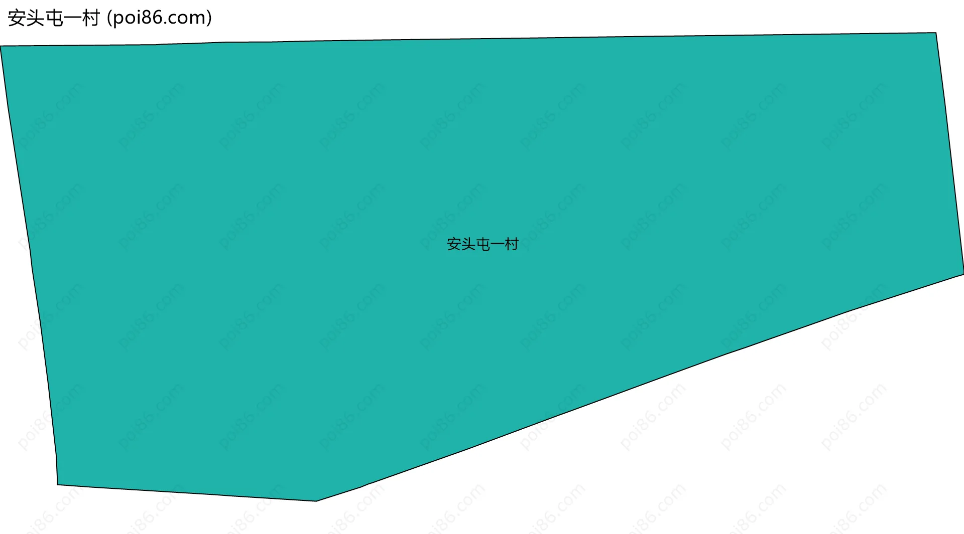 安头屯一村边界地图