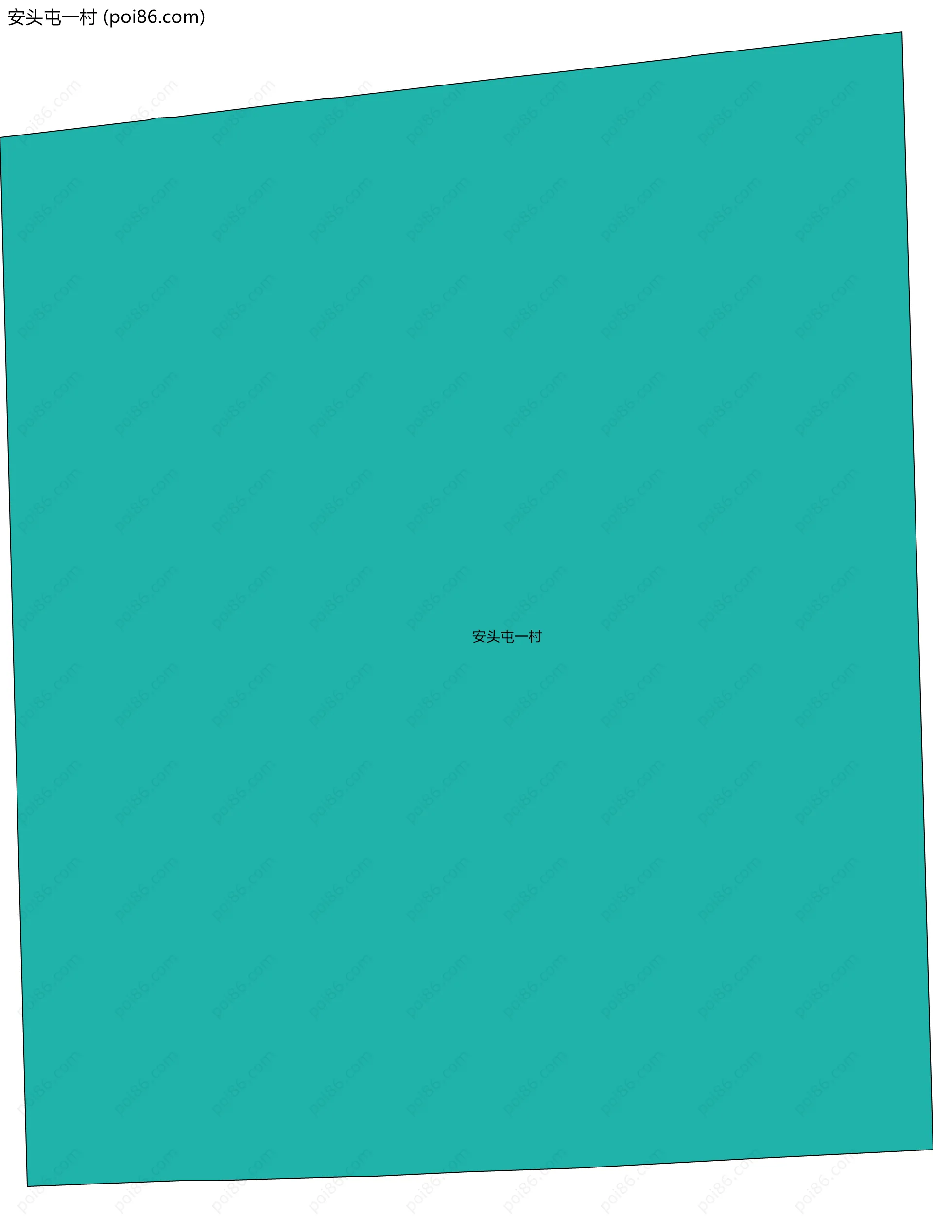 安头屯一村边界地图