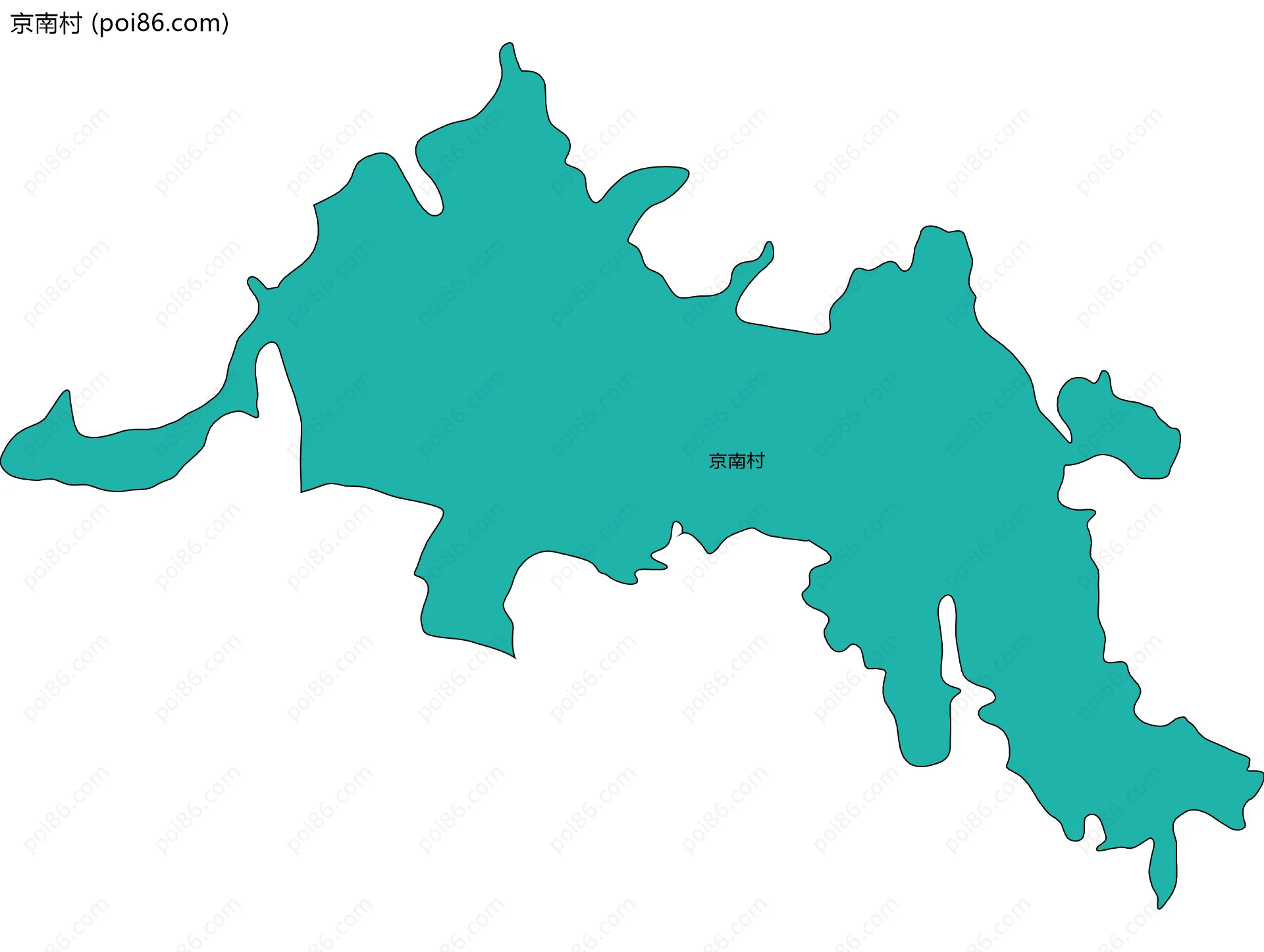 京南村边界地图