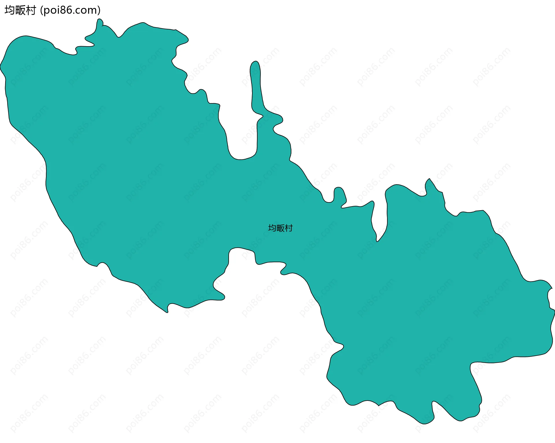 均畈村边界地图