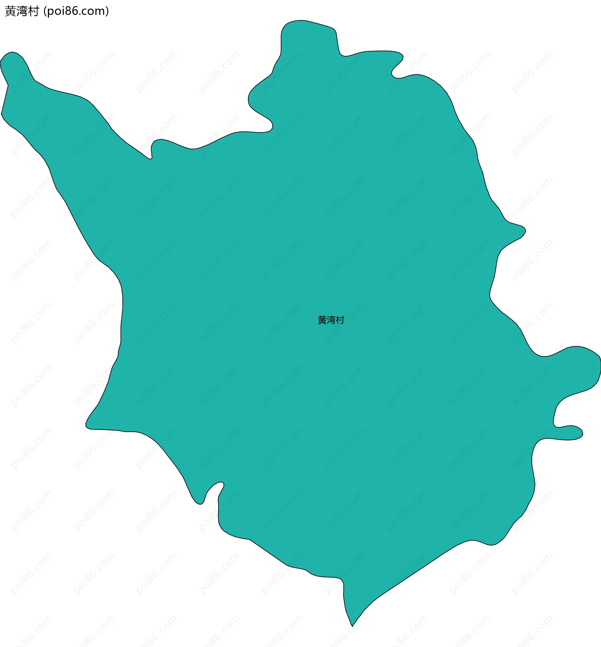 黄湾村边界地图