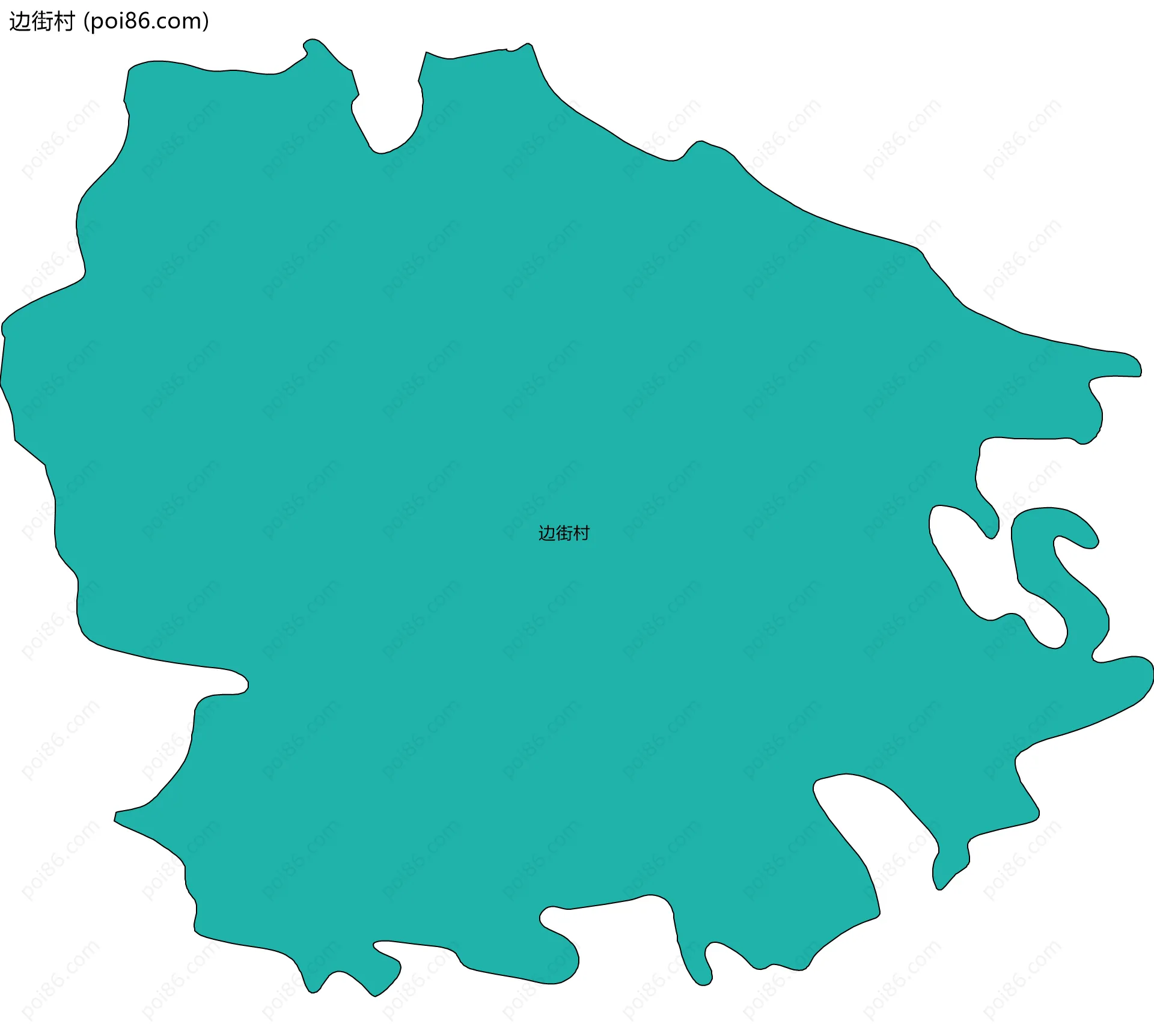 边街村边界地图