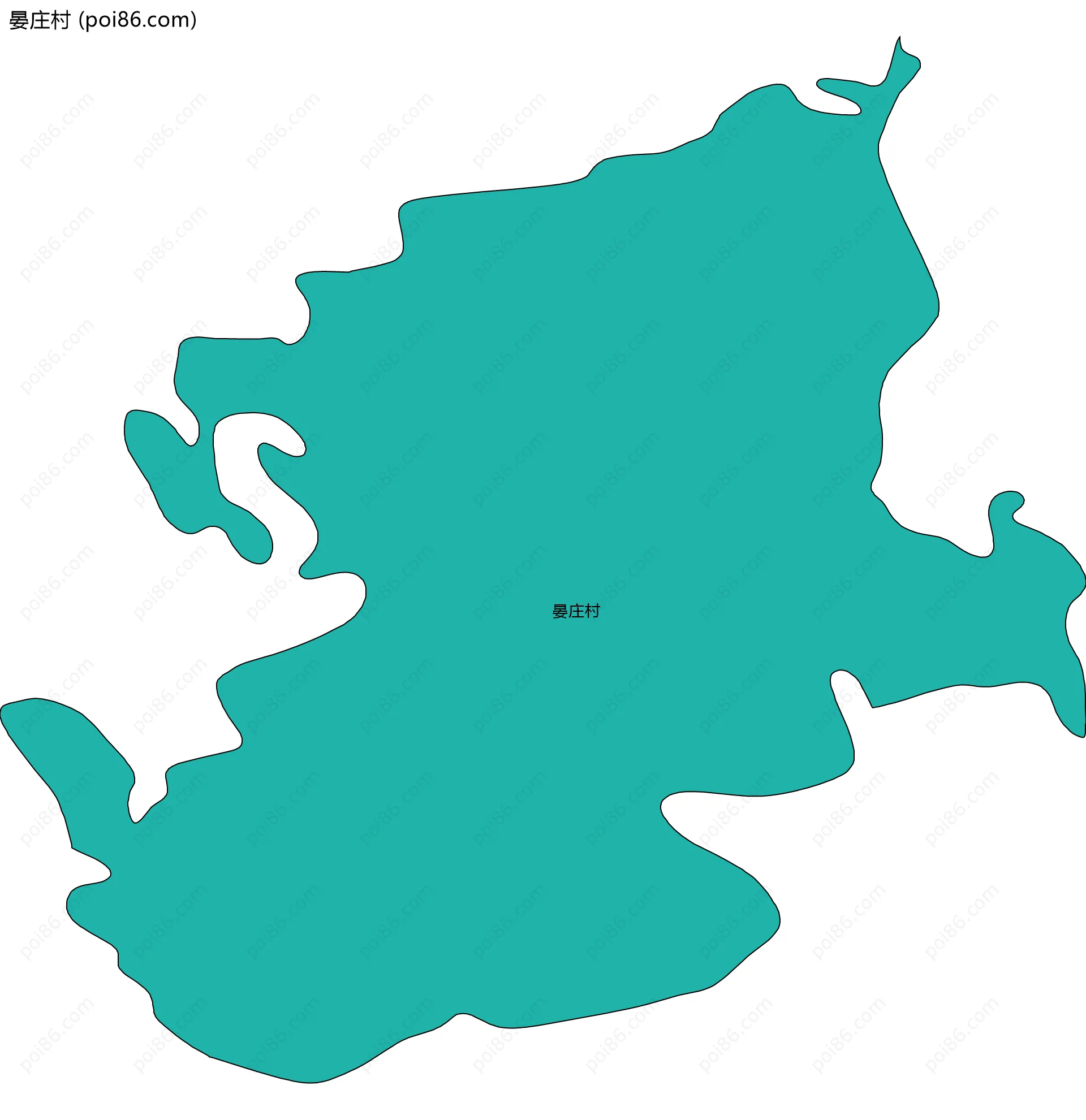 晏庄村边界地图