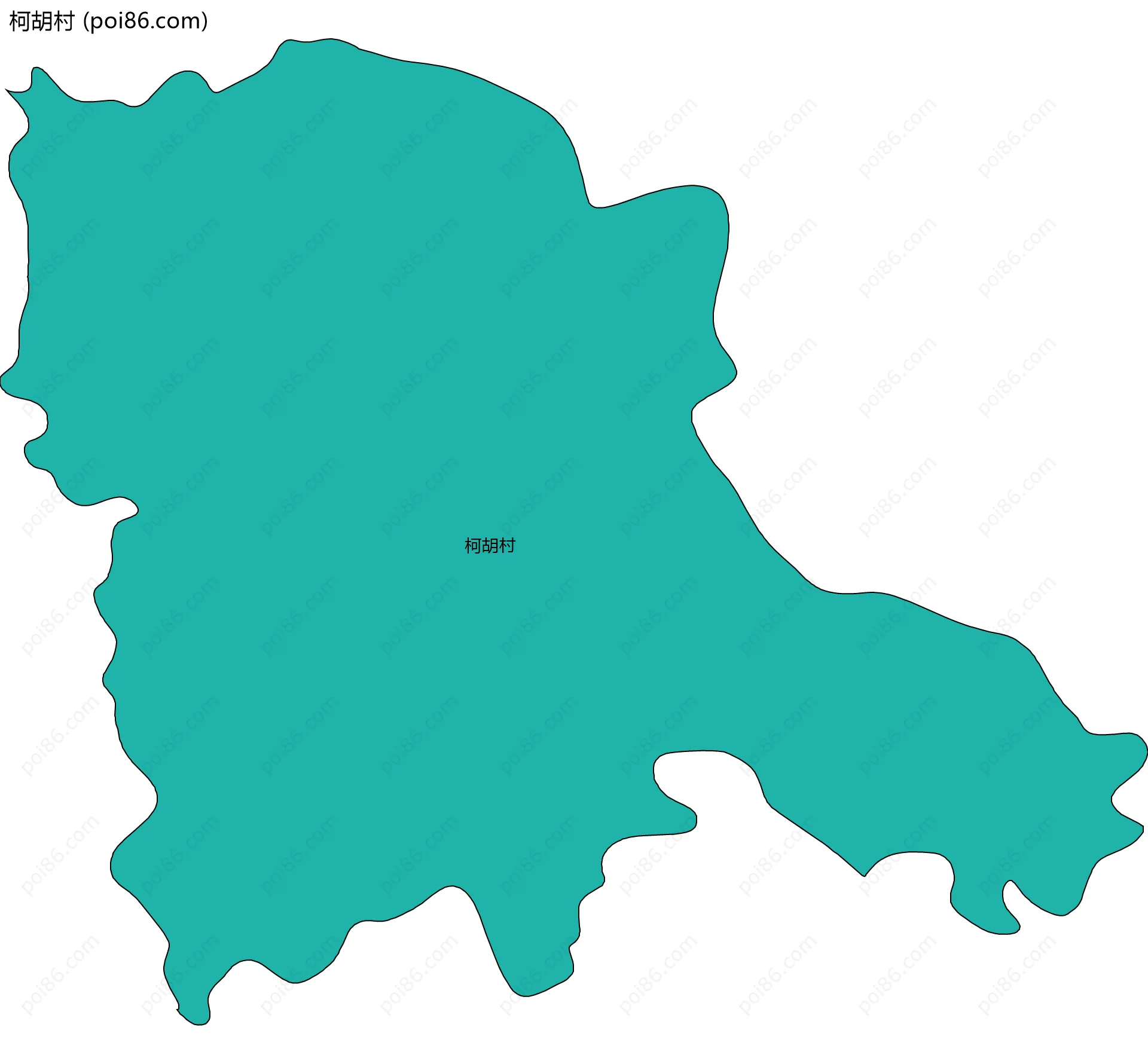 柯胡村边界地图