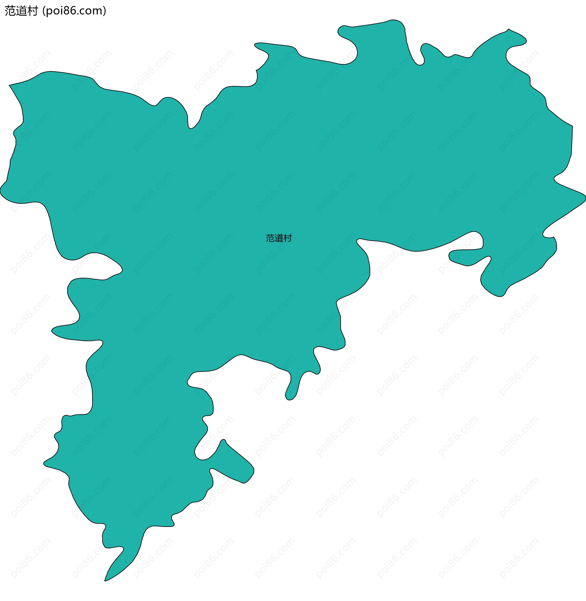 范道村边界地图