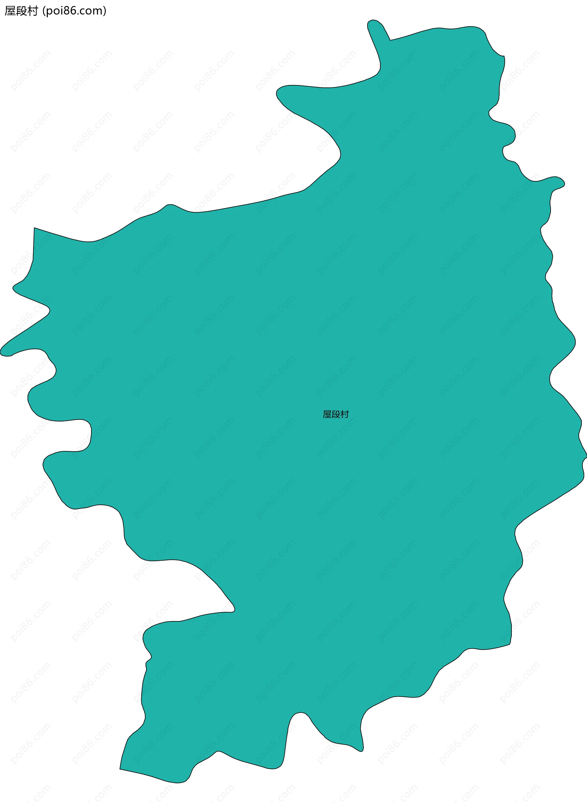 屋段村边界地图