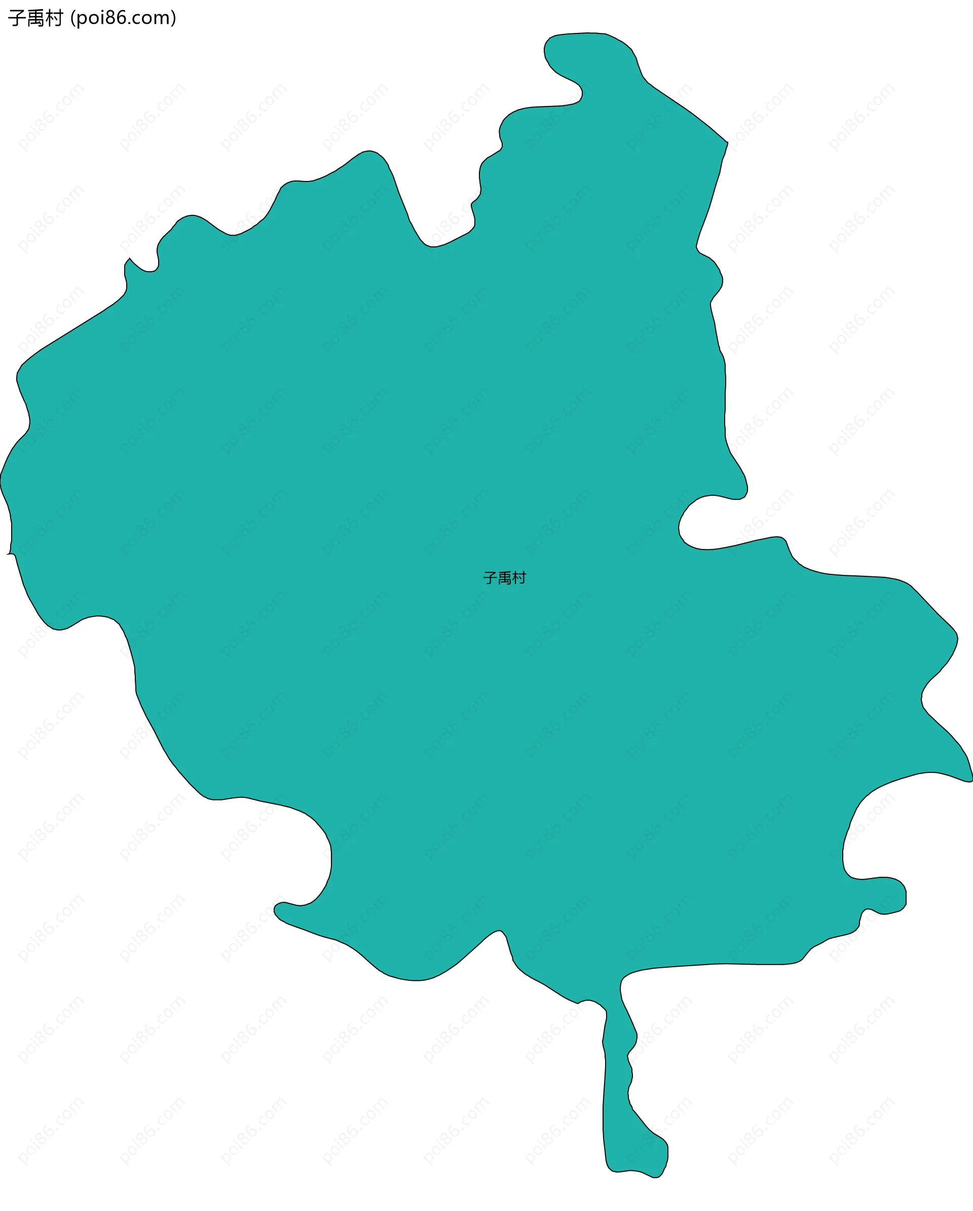 子禹村边界地图