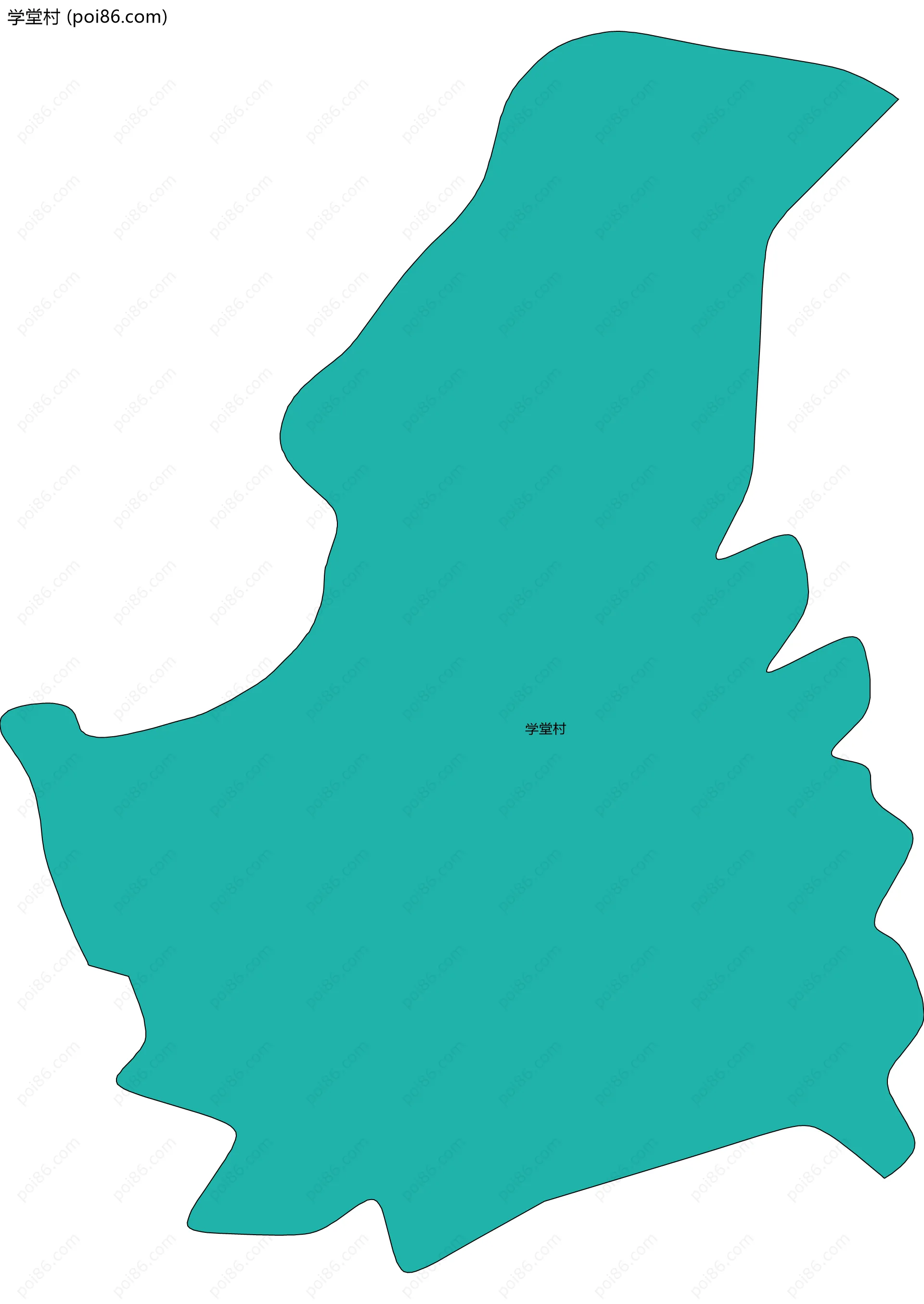 学堂村边界地图