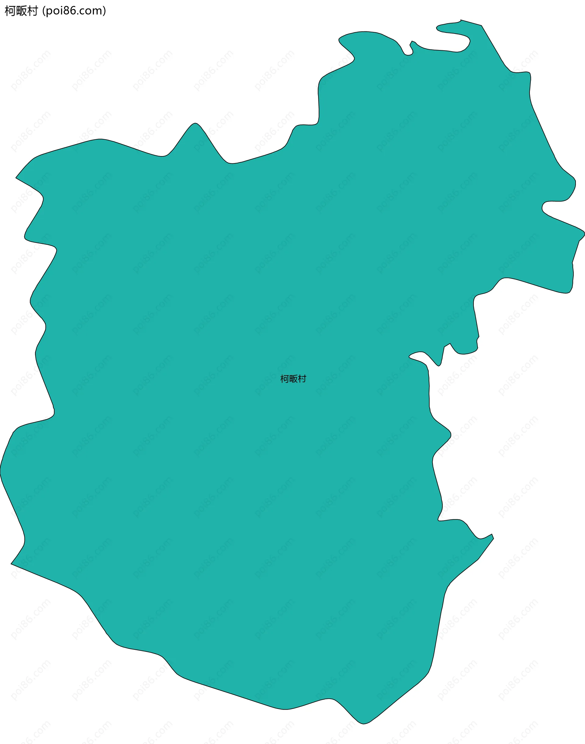 柯畈村边界地图