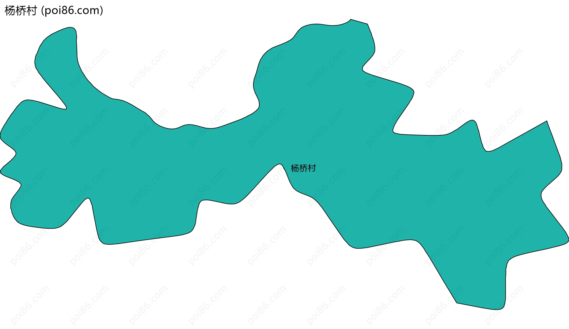 杨桥村边界地图