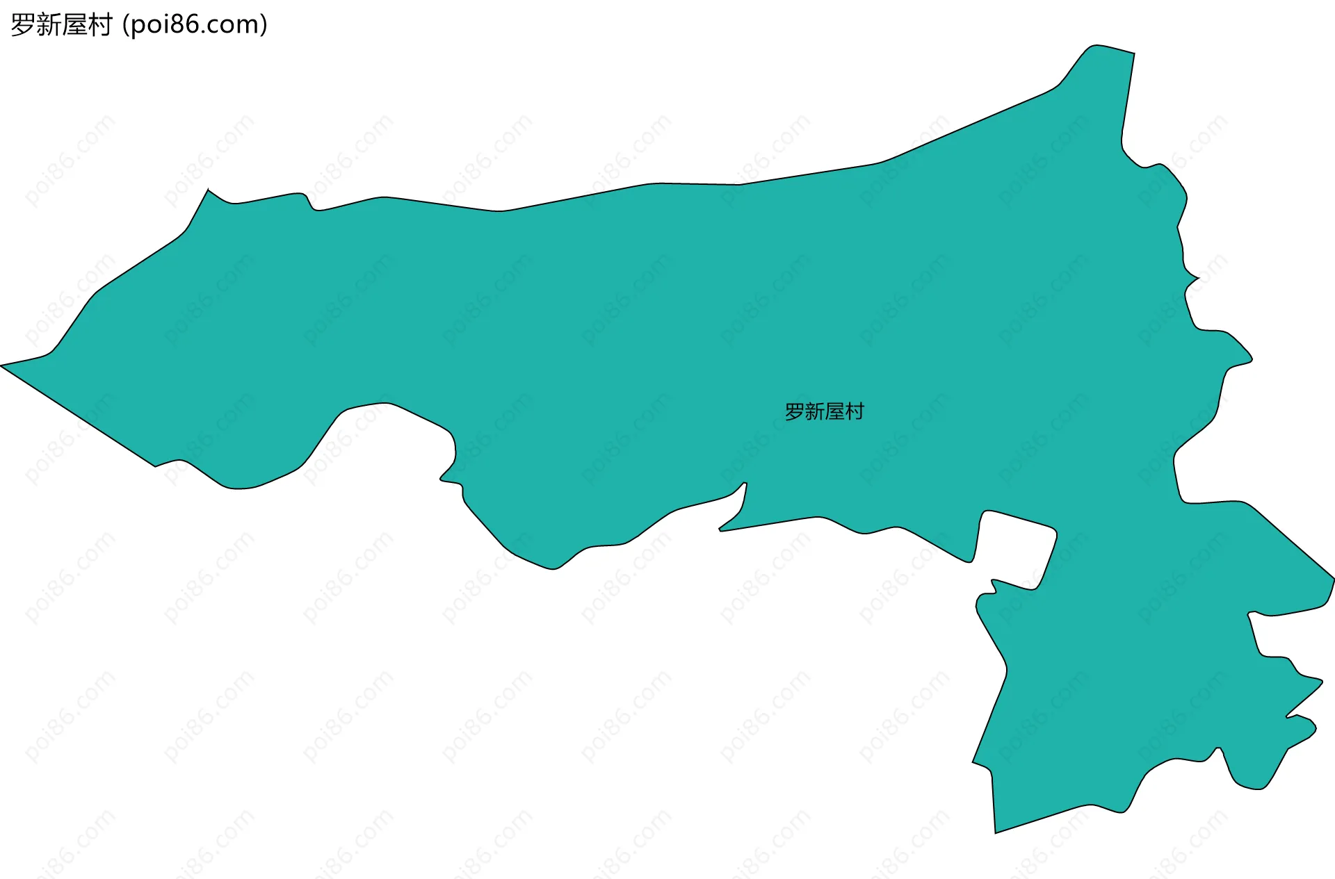 罗新屋村边界地图