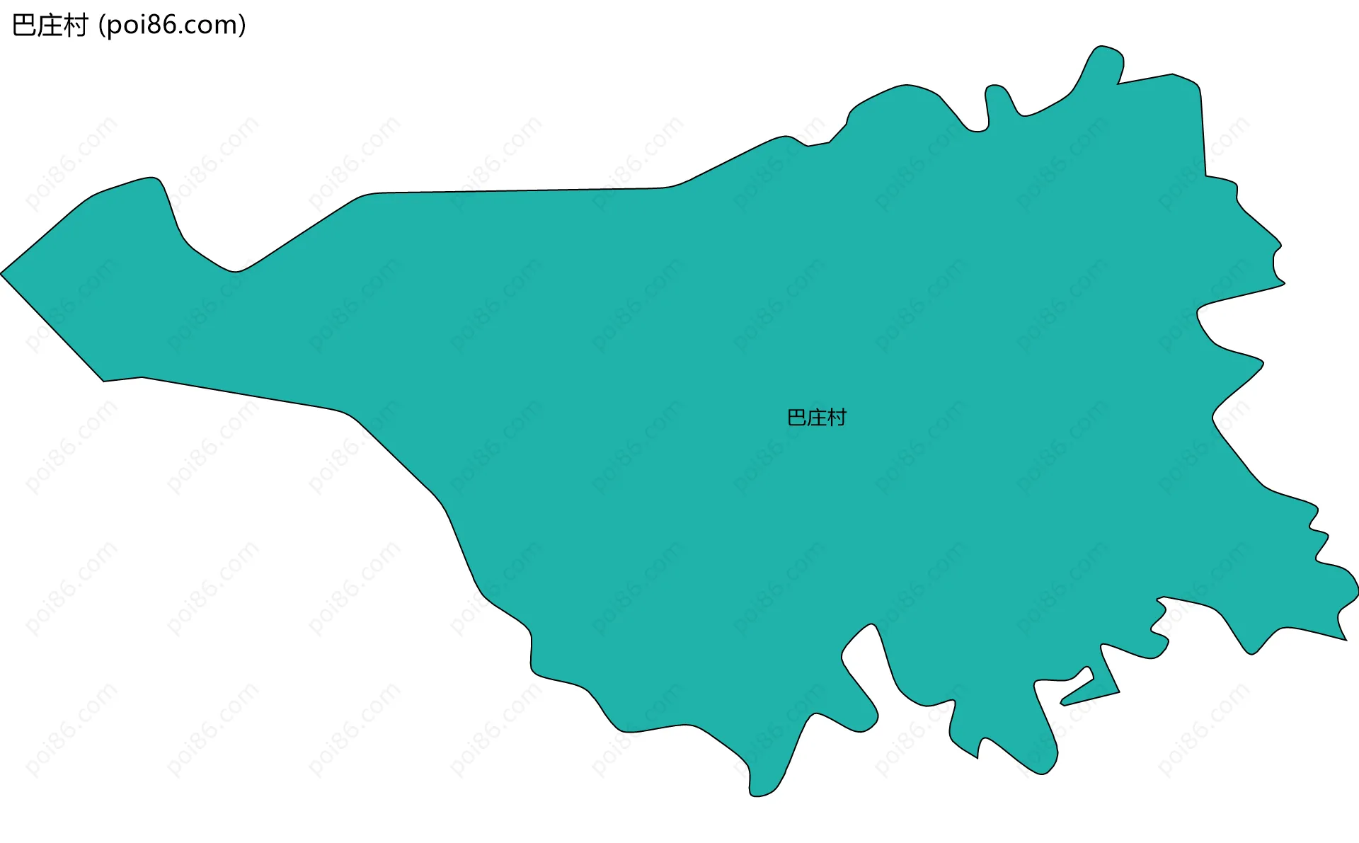 巴庄村边界地图