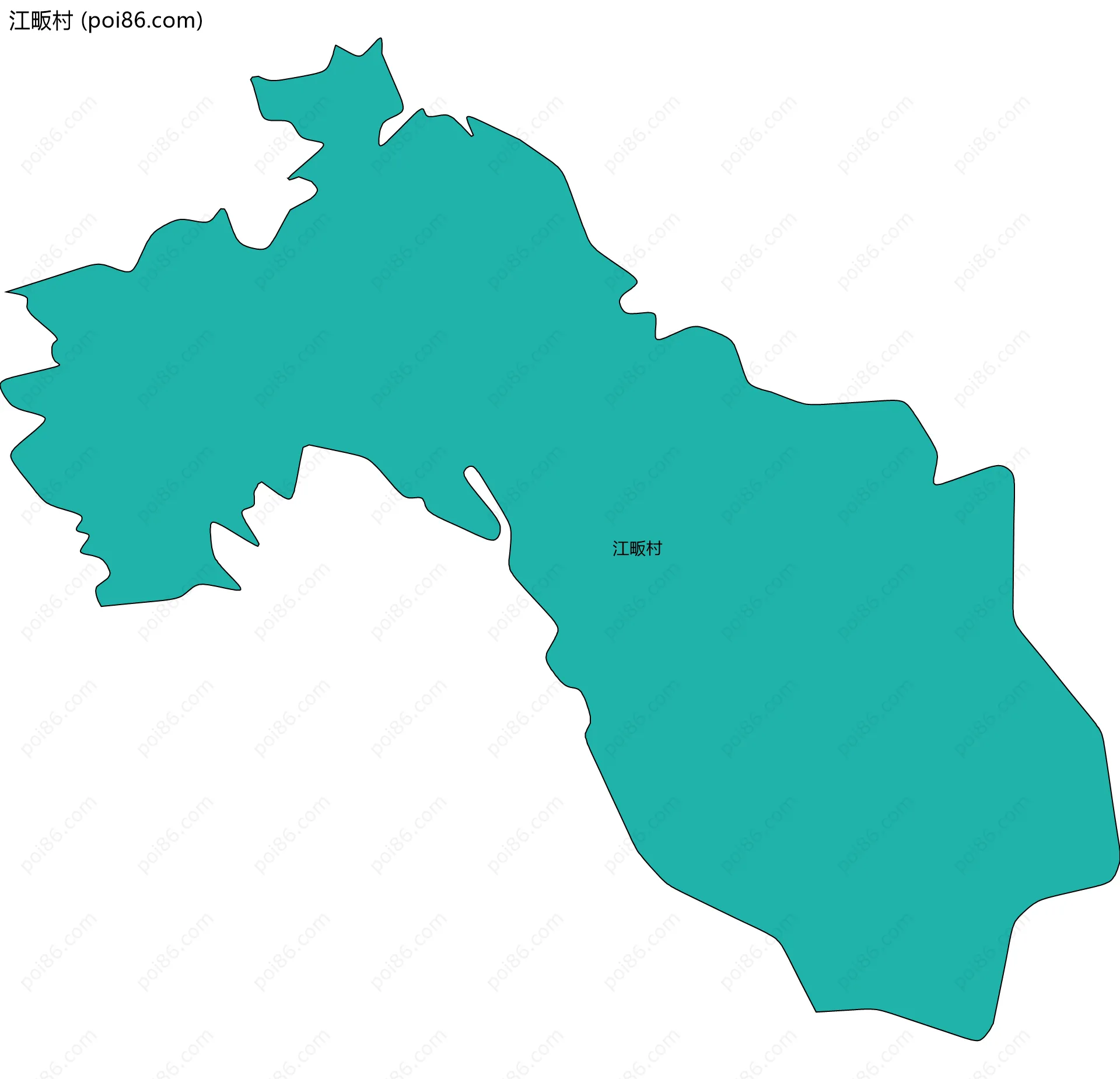 江畈村边界地图