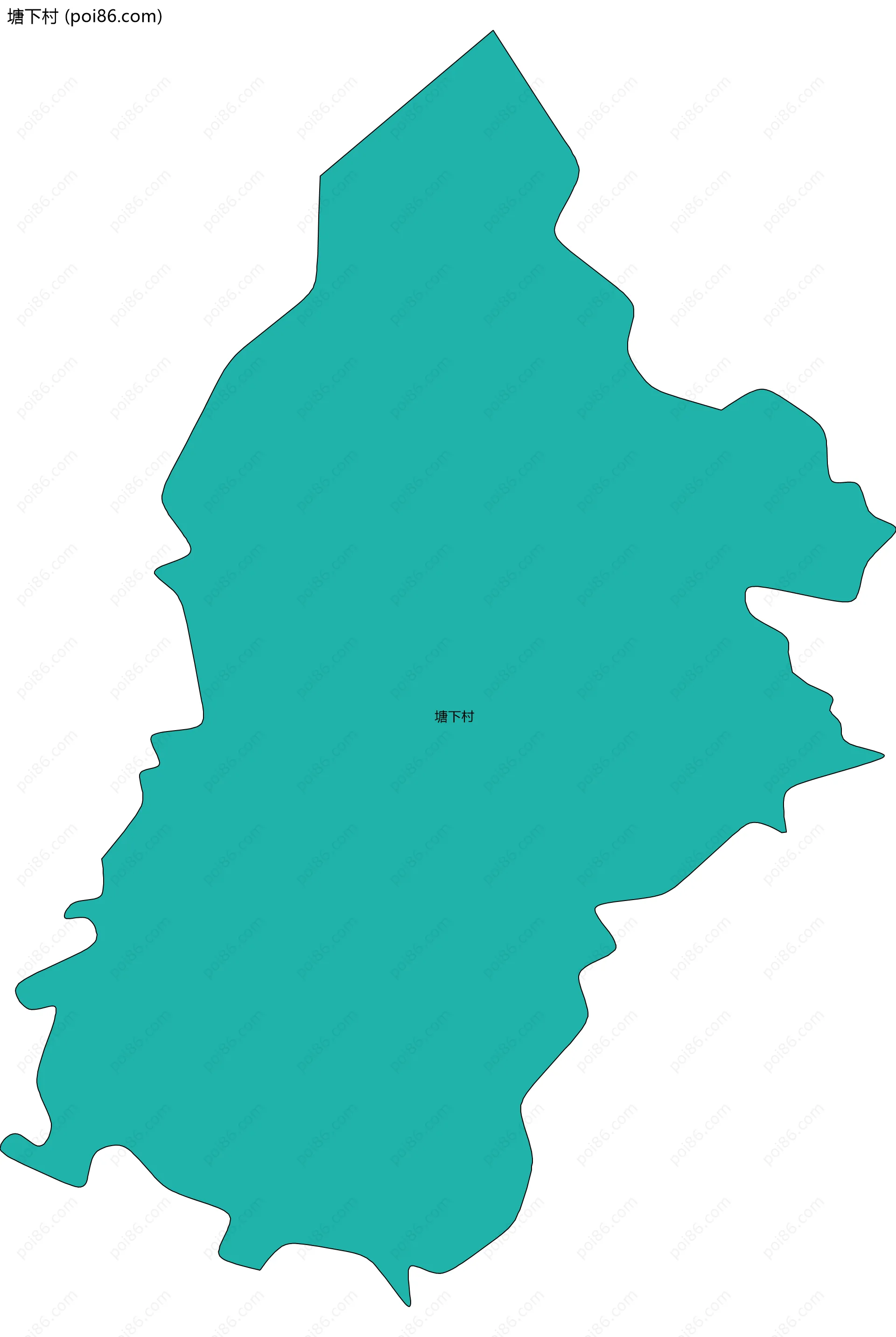 塘下村边界地图