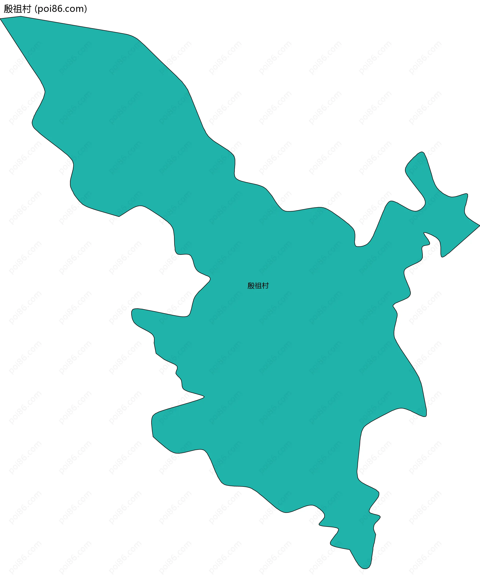 殷祖村边界地图