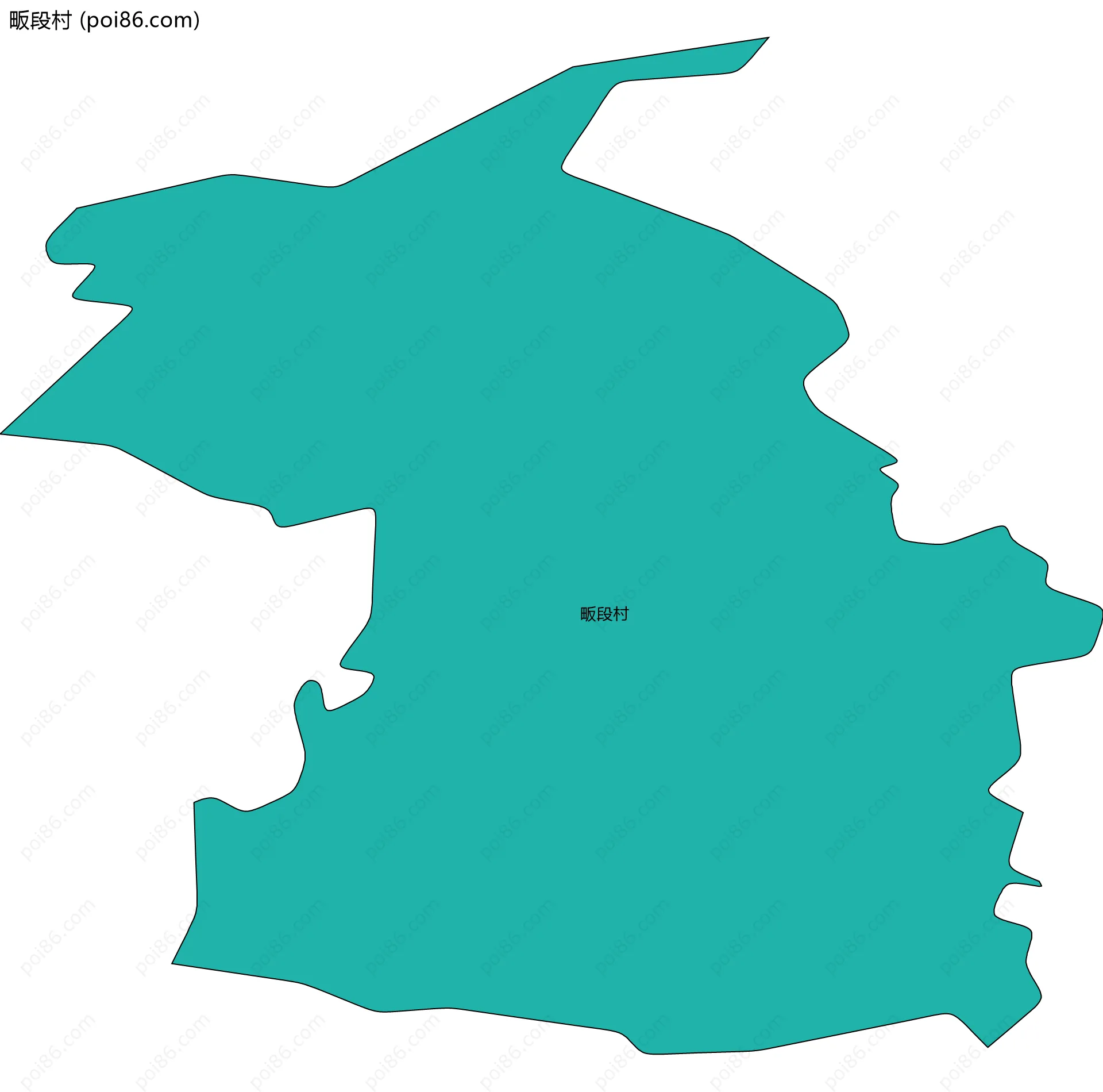 畈段村边界地图