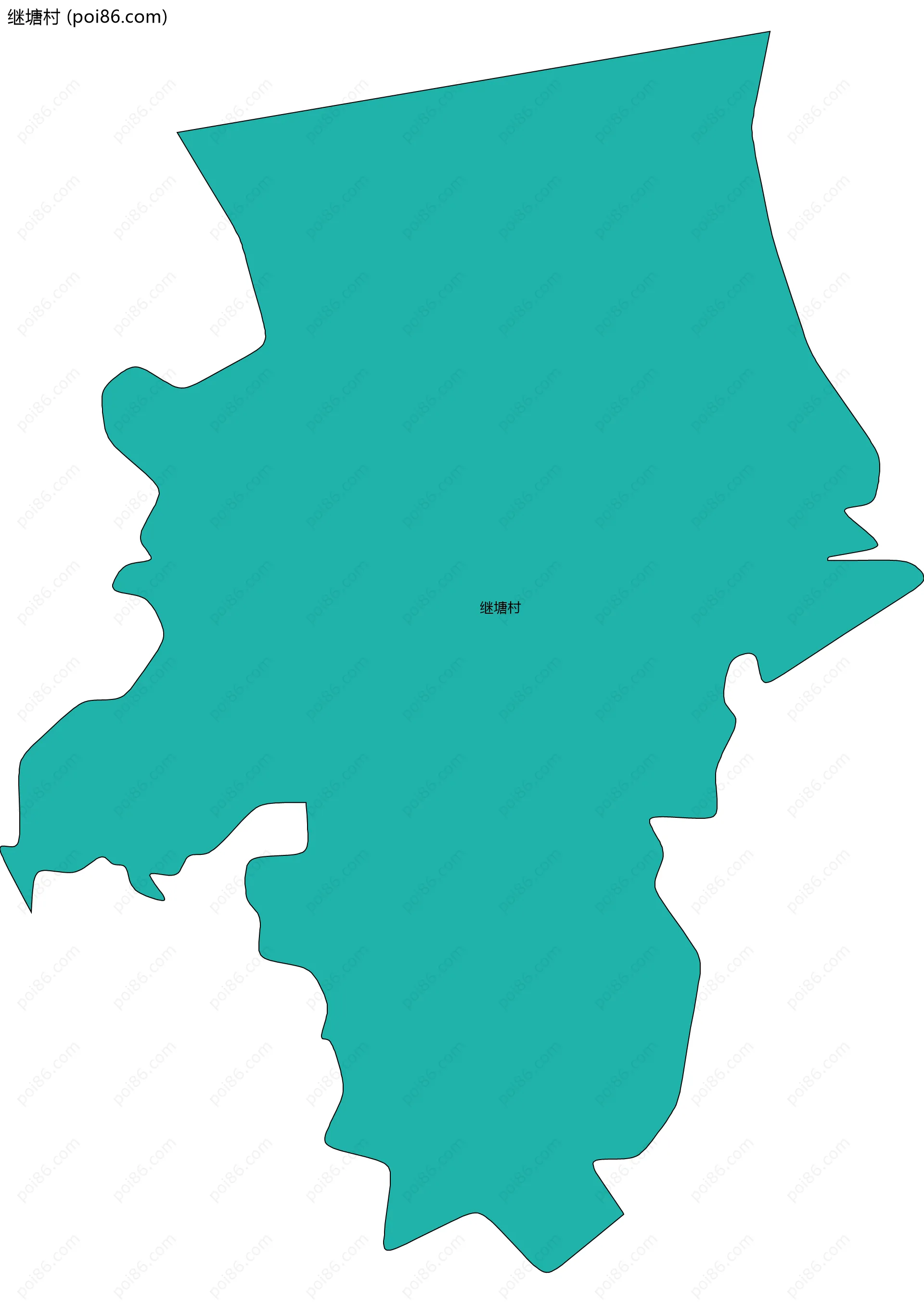 继塘村边界地图