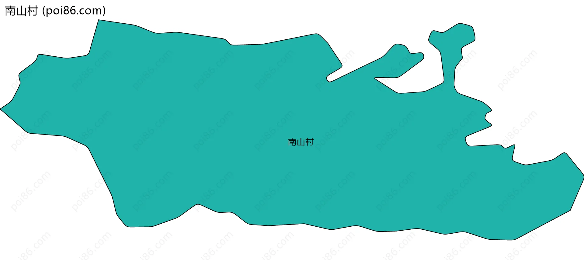 南山村边界地图